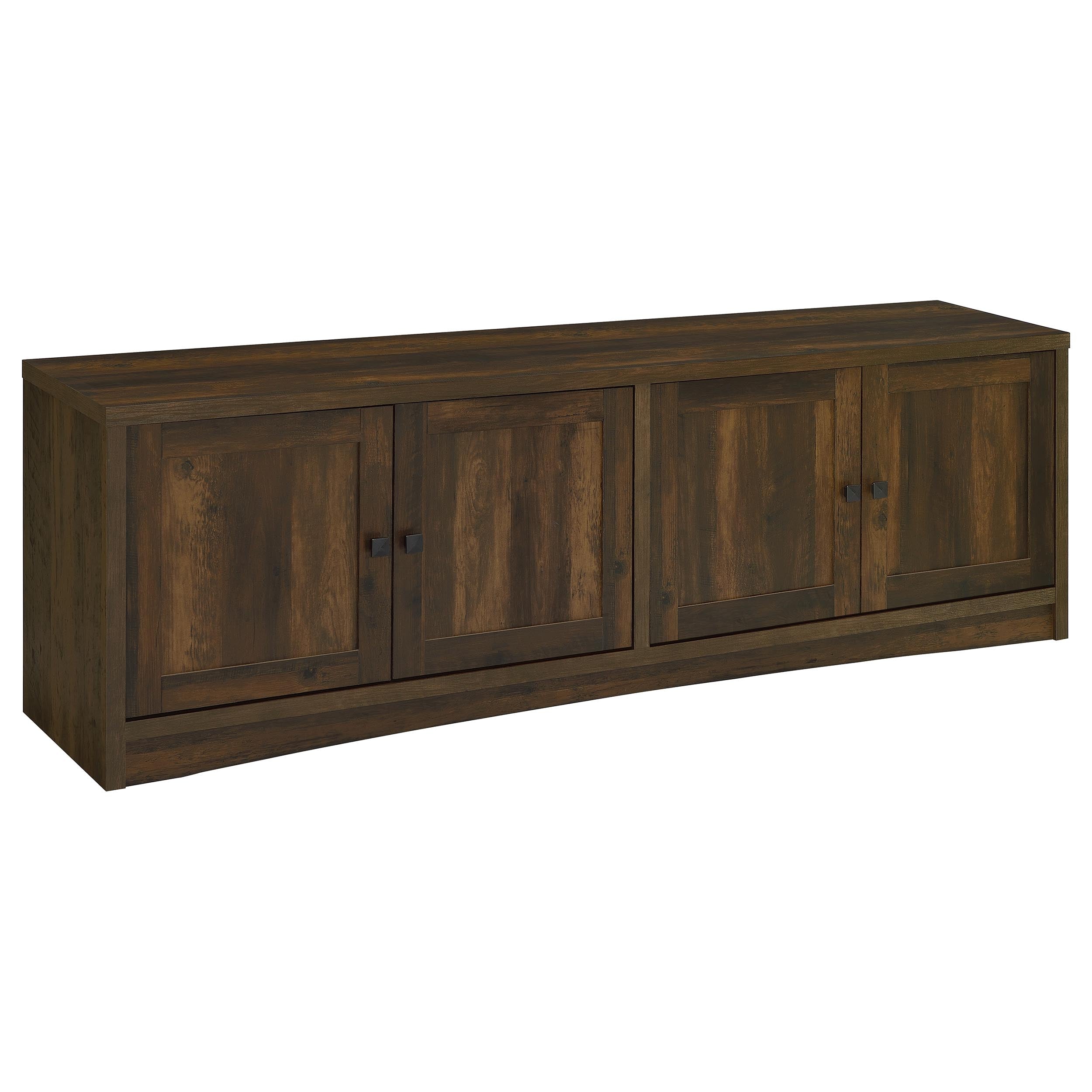 Laughlin 4-door Engineered Wood 78-inch TV Stand Dark Pine-