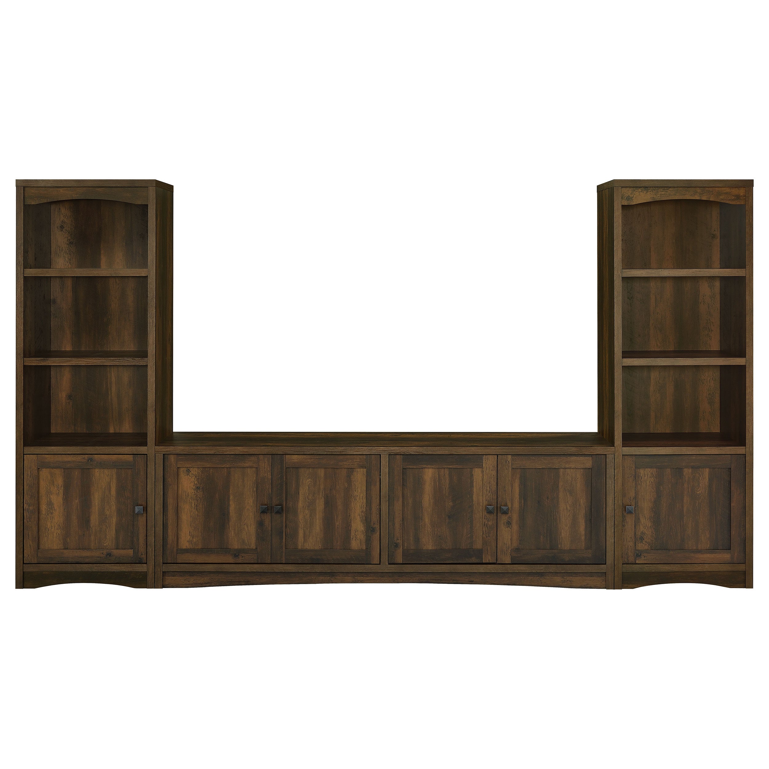 Laughlin 4-shelf Engineered Wood Media Tower Dark Pine-