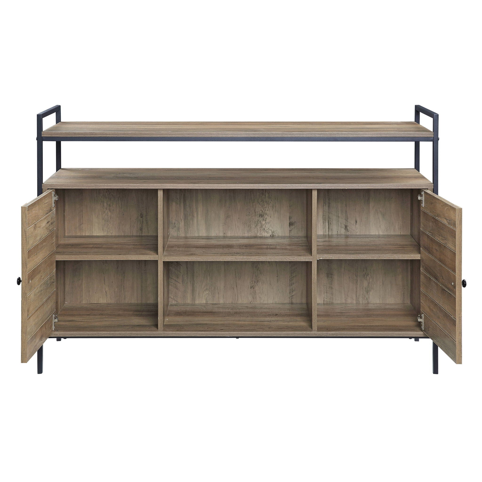 Baina - Rustic TV Stand - Oak - Best Buy Furniture
