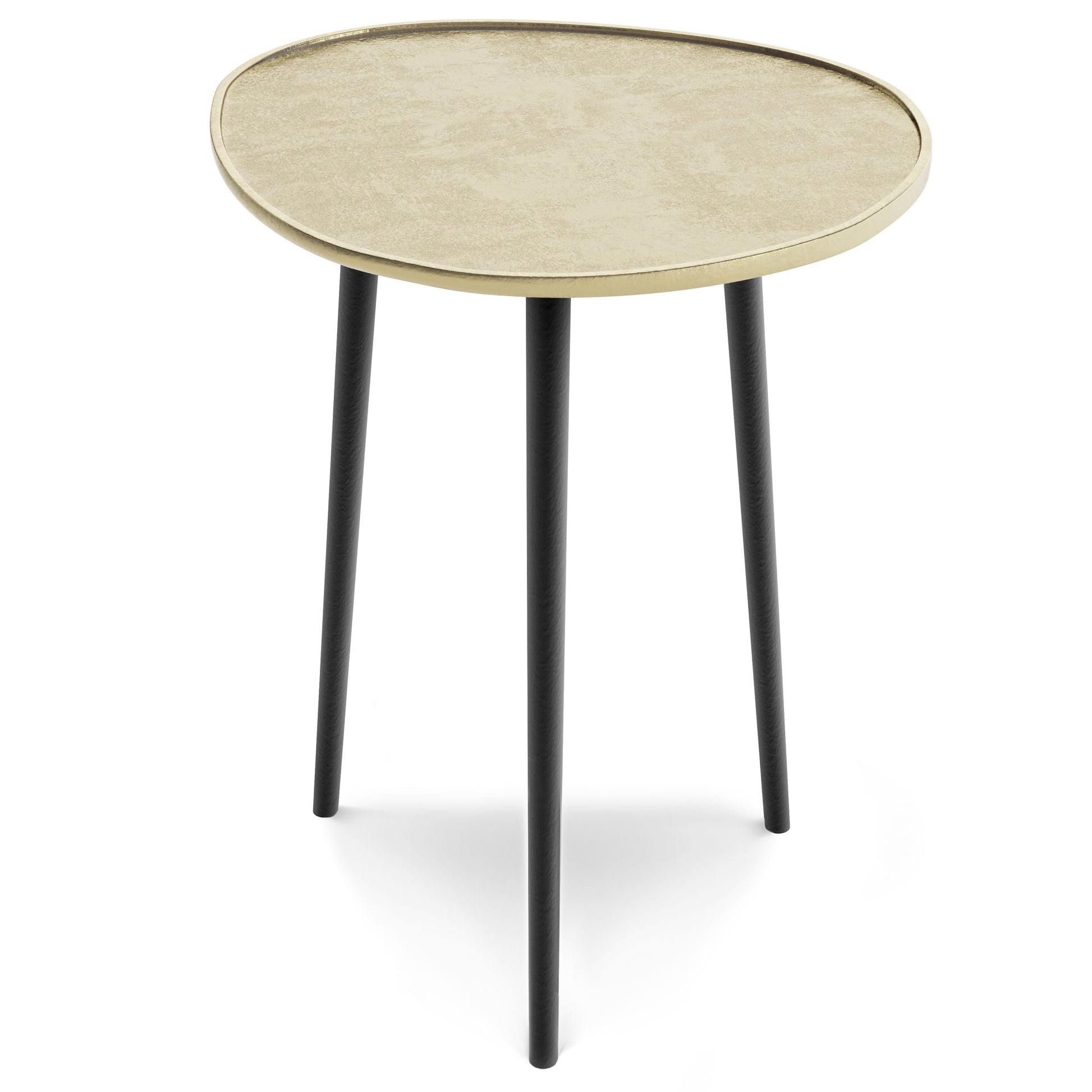 Tanner - Metal Side Table - Gold - Best Buy Furniture