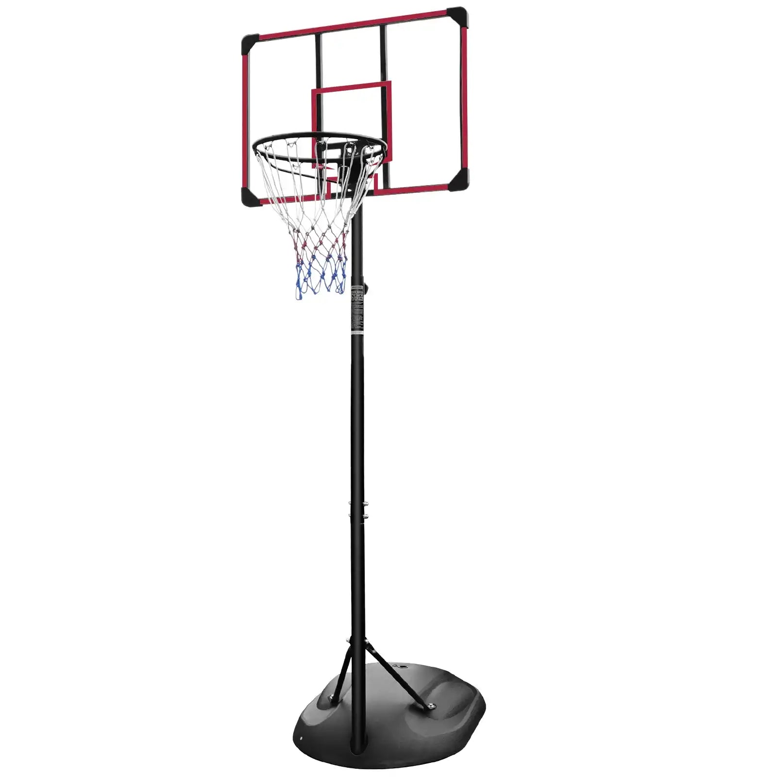Adjustable Portable Basketball Hoop, 7.5ft - 9.2ft with 32" Backboard