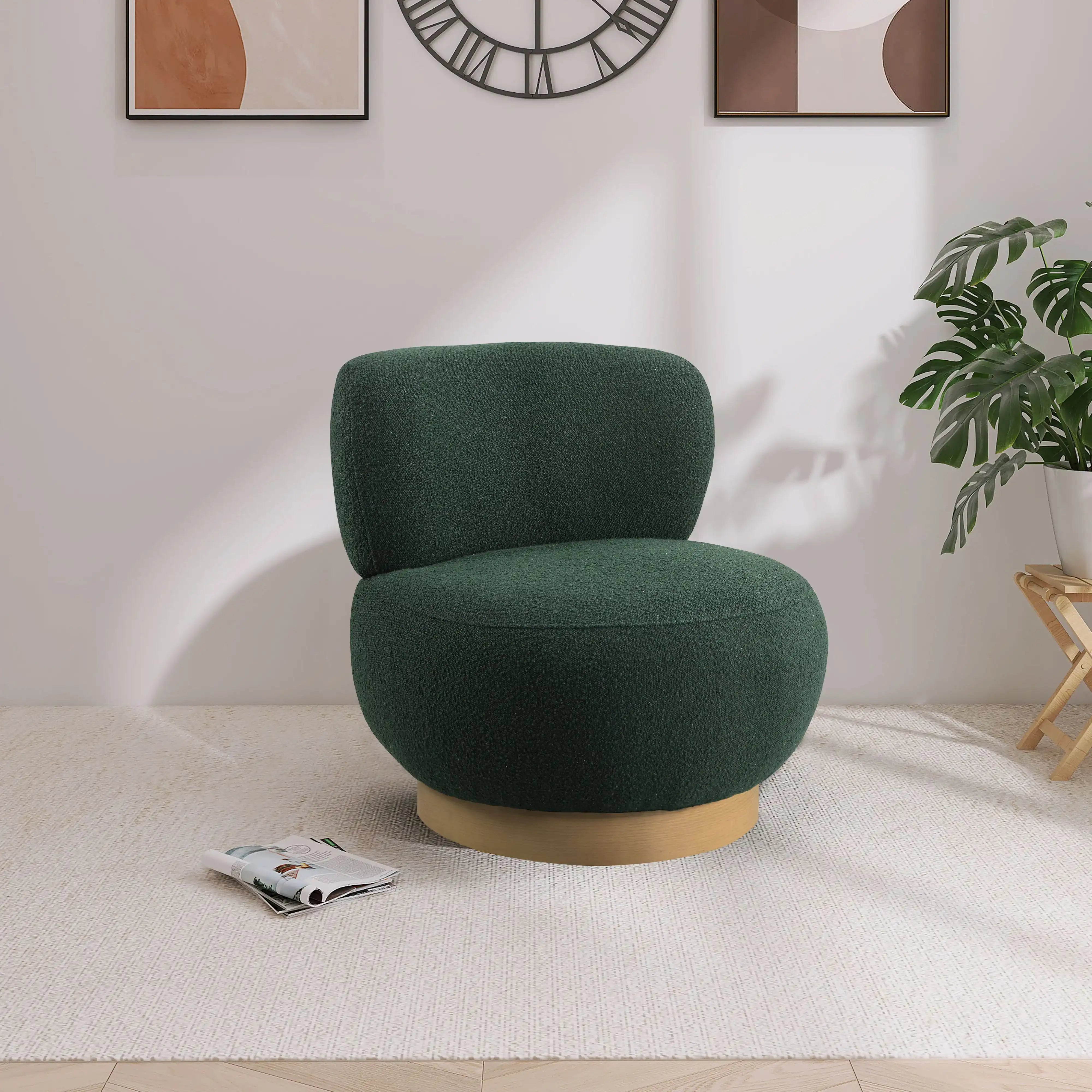 Calais - Accent Chair With Natural Base