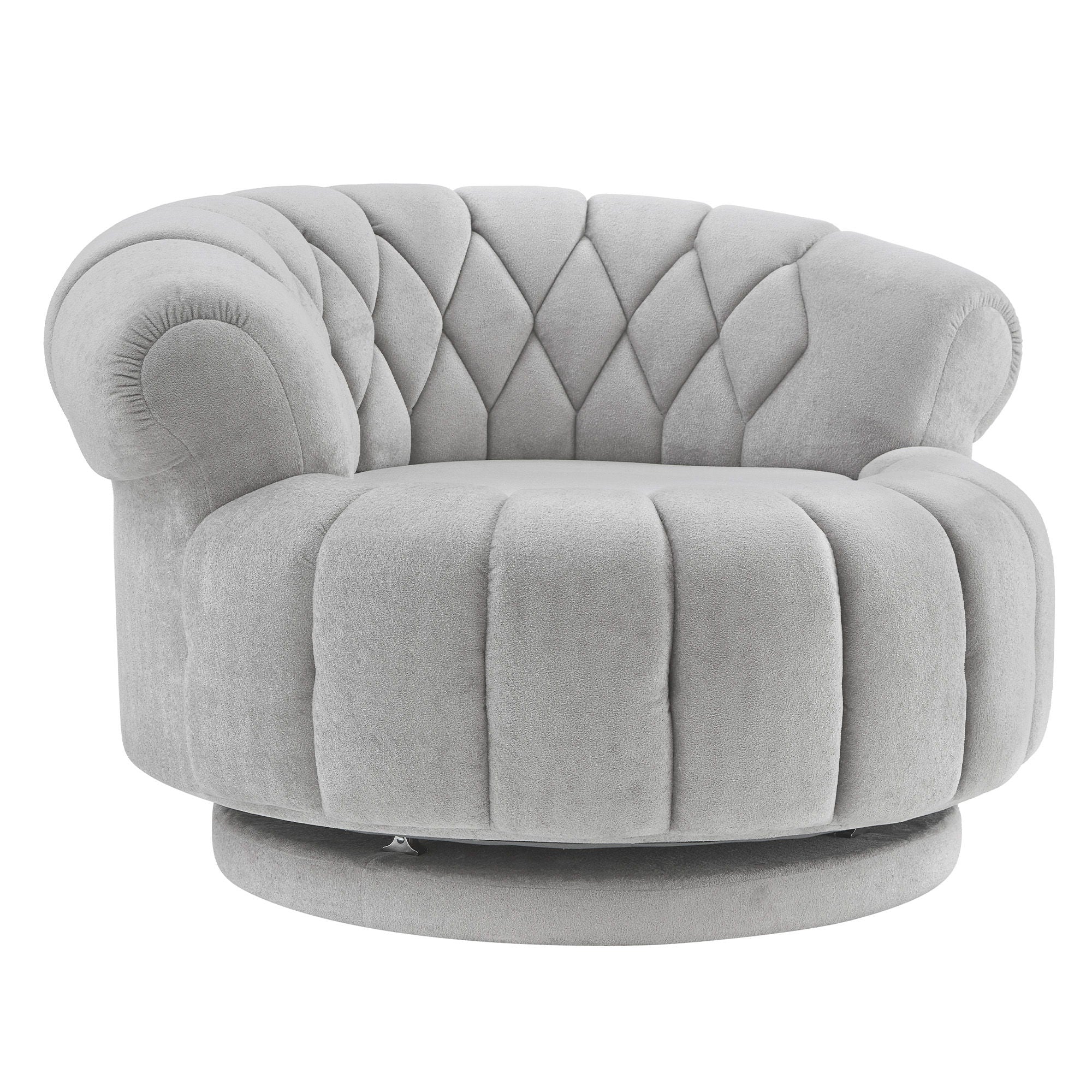 Round Swivel Accent Chair With Rotation