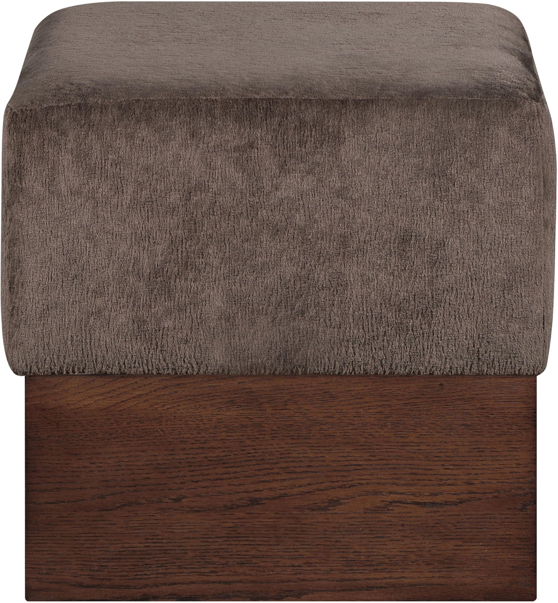 Havre - Ottoman / Stool With Brown Base