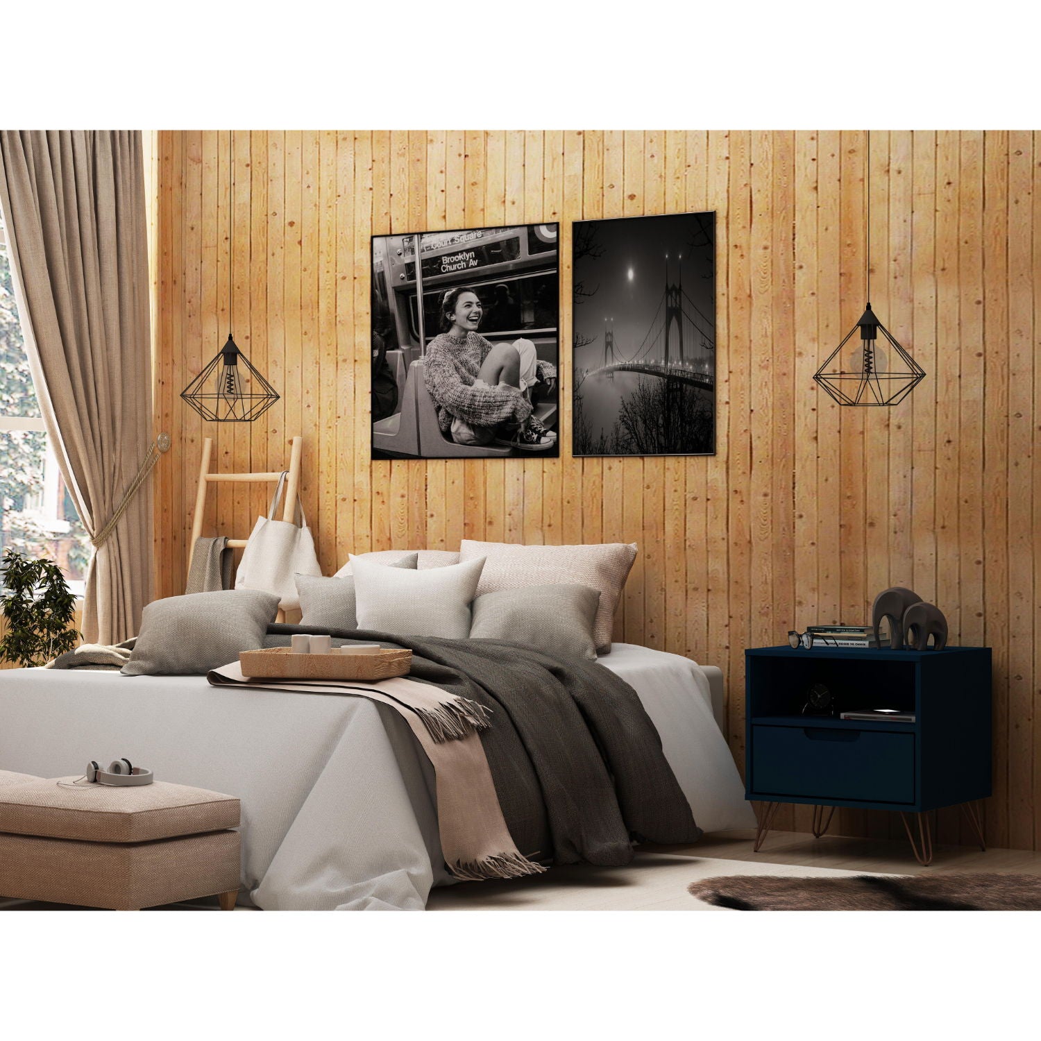 Rockefeller - Nightstand With 1 Drawer