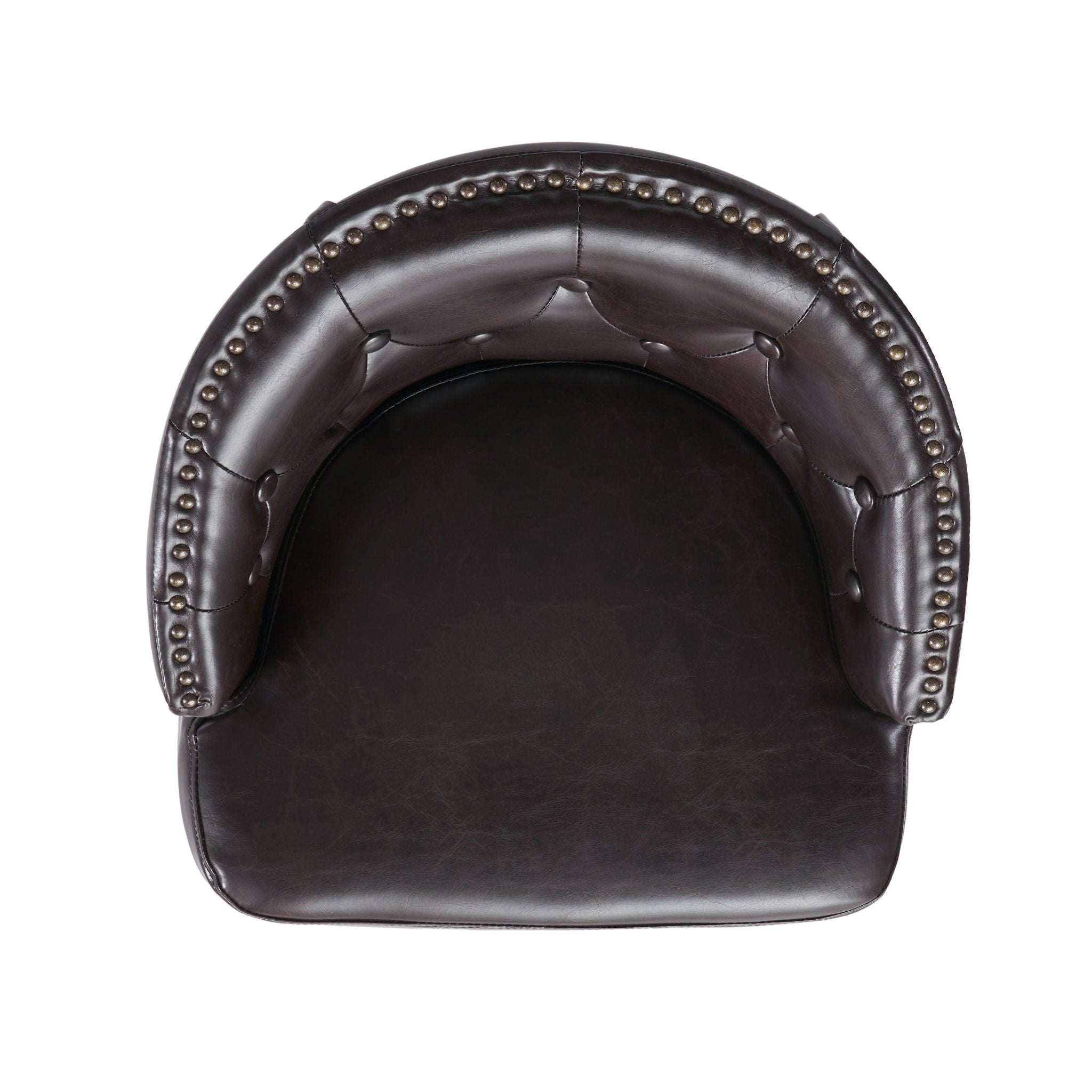 360 Degree Swivel Bar Stool With Stunning Nailhead Trim (Set of 2)