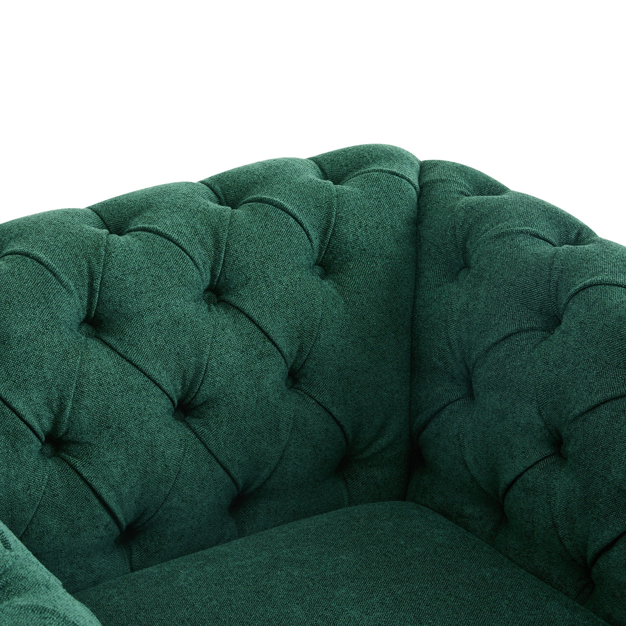 Chesterfield Style Swivel Club Chair With Button Tufted