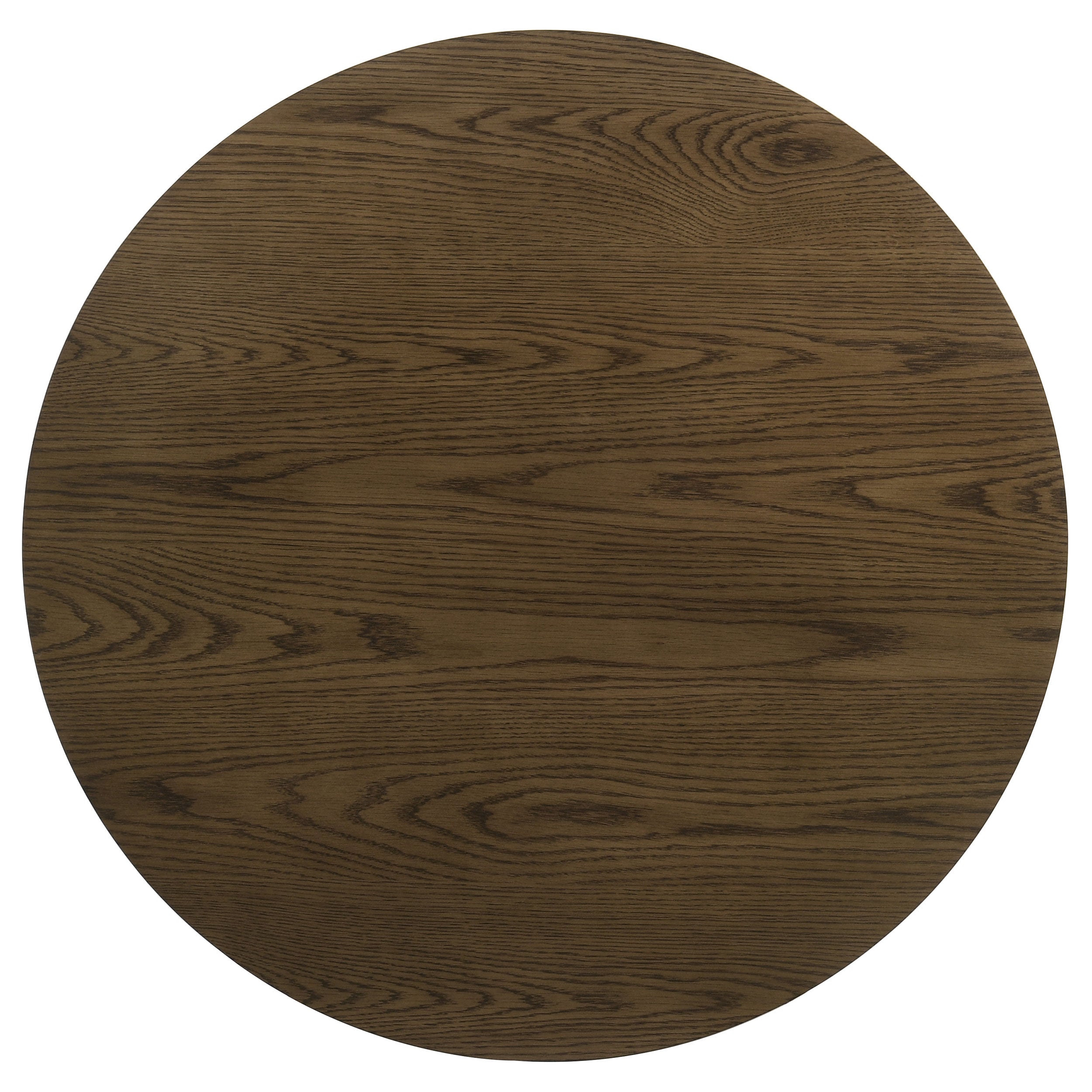 Kessler Round Sculptural Wood Coffee Table Brown-