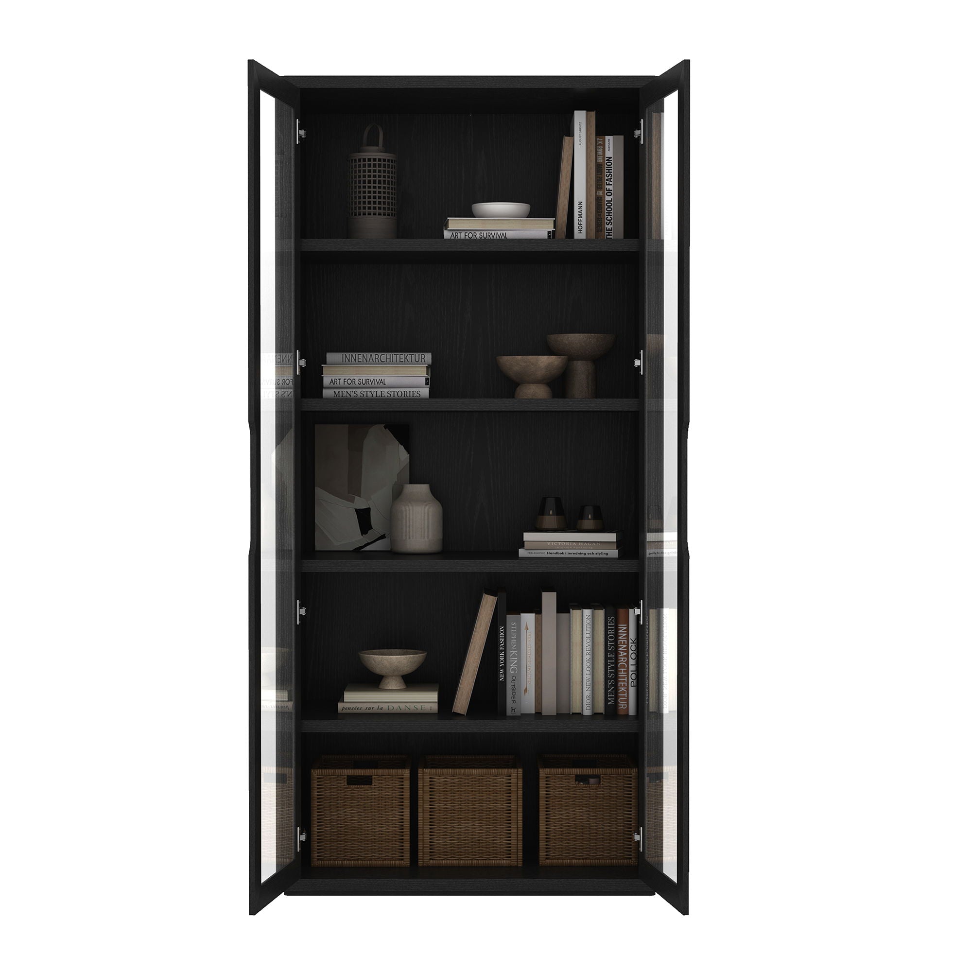 Rivington - Bookcase Cabinet With Glass Doors
