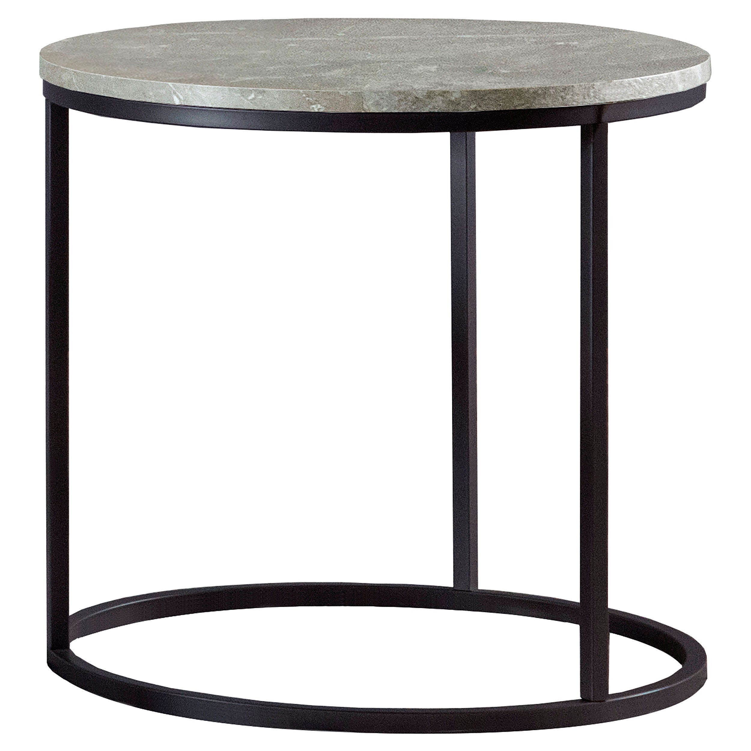 Lainey Round Faux Marble Side End Table Grey-CoasterEveryday