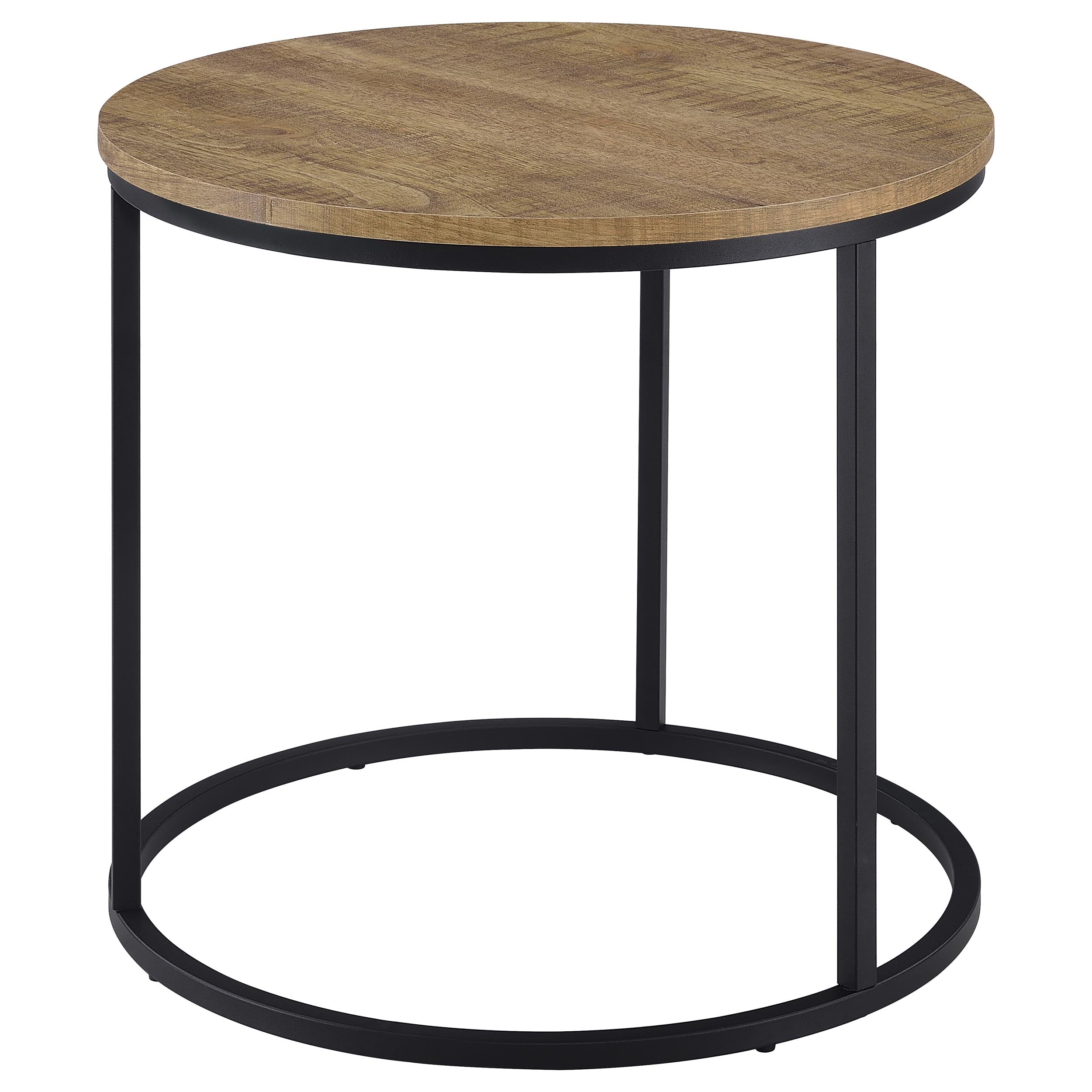 Lainey Round Occasional Side End Table Mango-