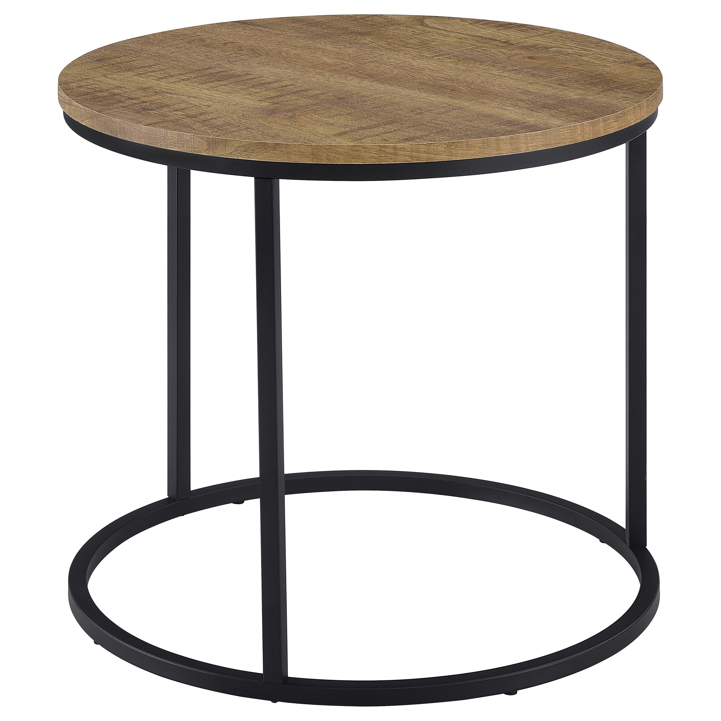 Lainey Round Occasional Side End Table Mango-