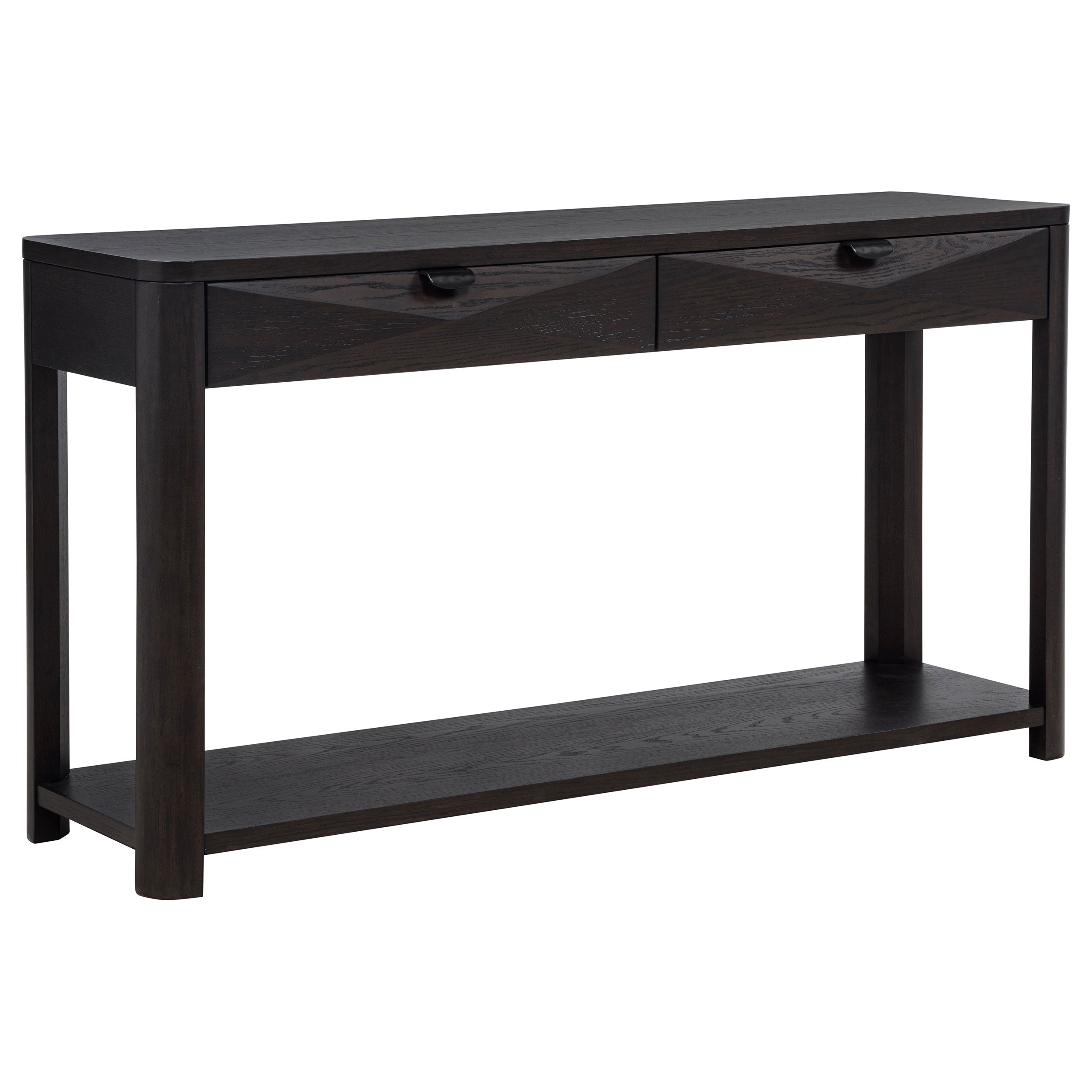 Marcelo Sofa Console Table with 2 Drawers and Shelf Coffee-