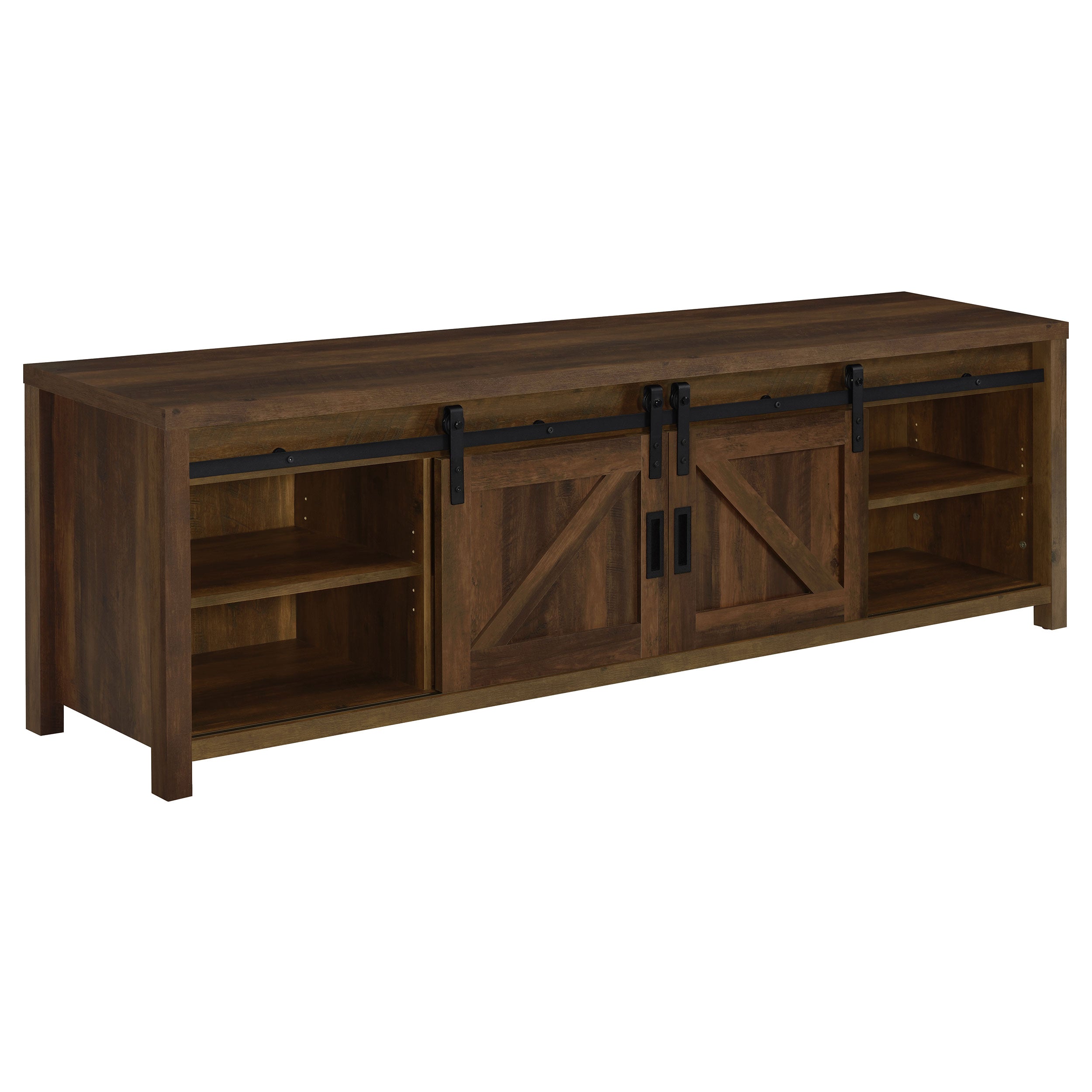 Madra 2-door Engineered Wood 79-inch TV Stand Dark Pine-CoasterEssence