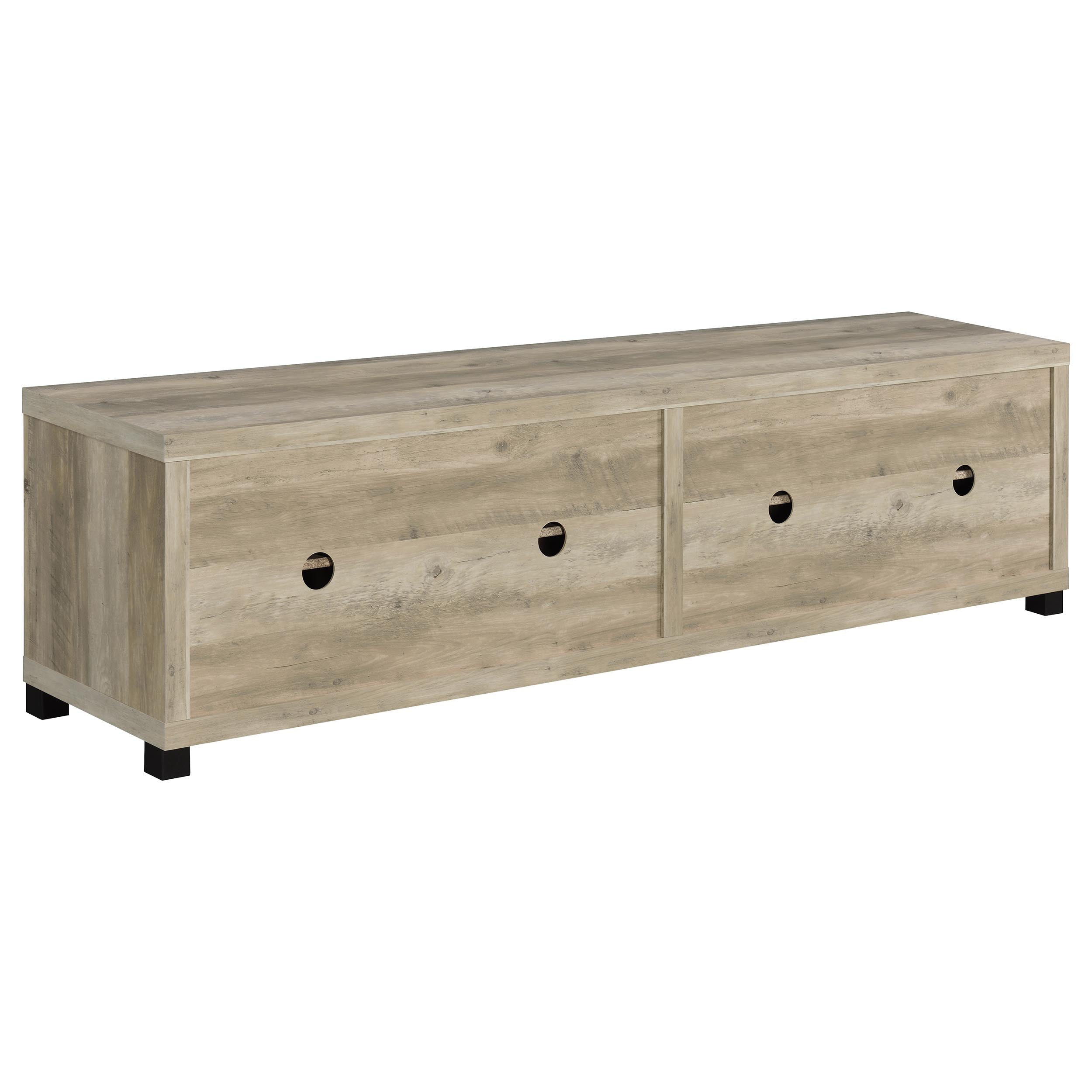Sachin 3-piece 79-inch TV Entertainment Center Antique Pine-