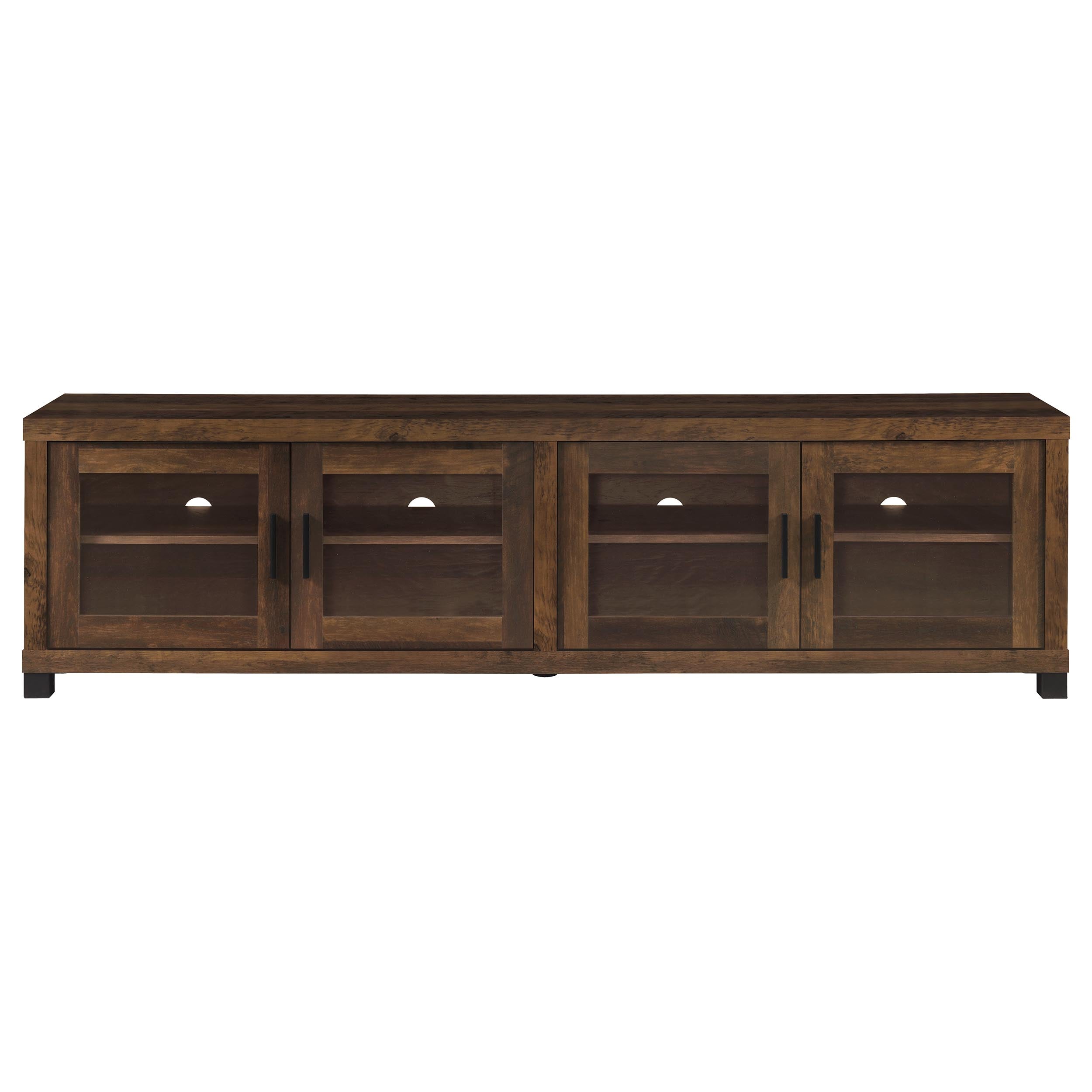 Sachin 3-piece 79-inch TV Entertainment Center Dark Pine-