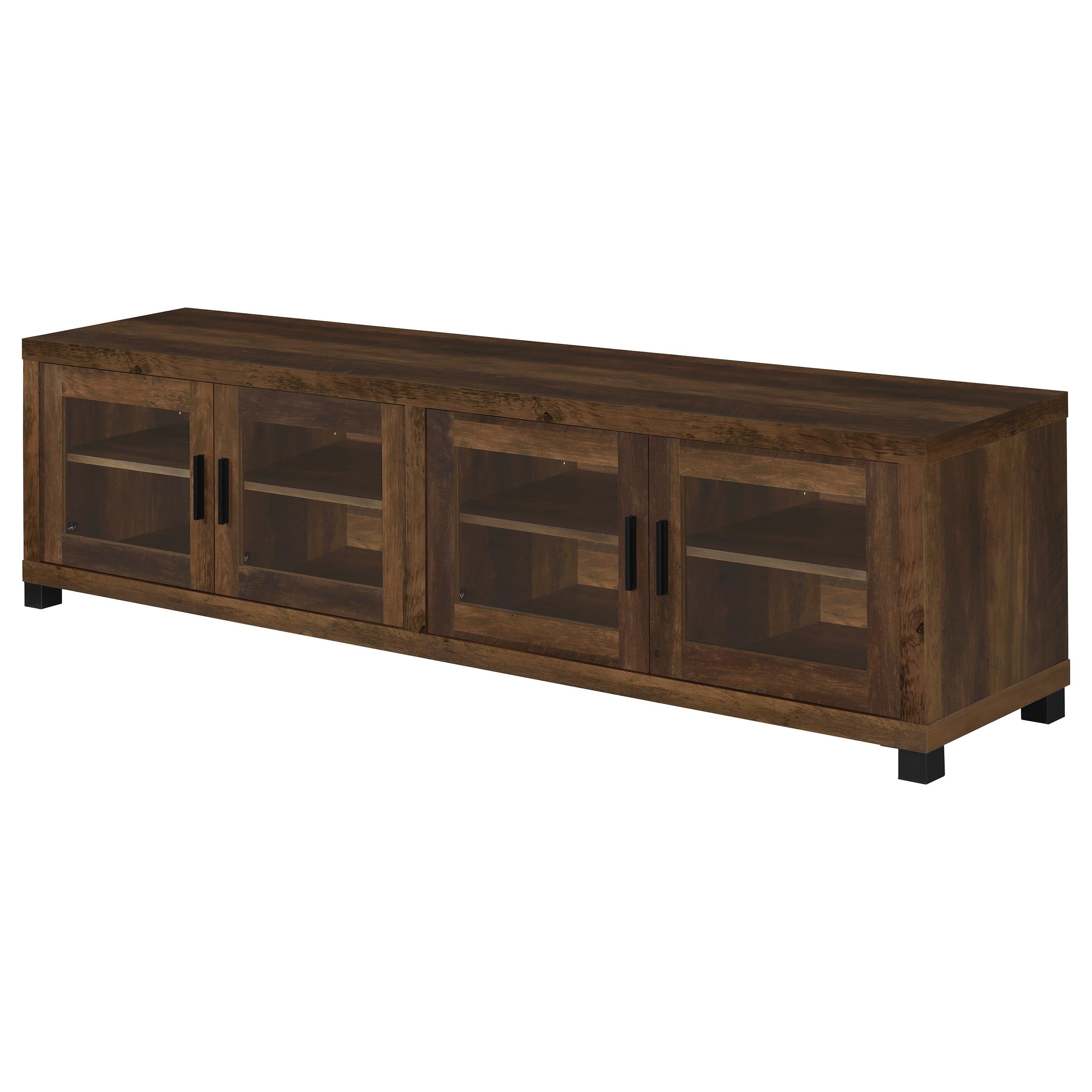 Sachin 3-piece 79-inch TV Entertainment Center Dark Pine-