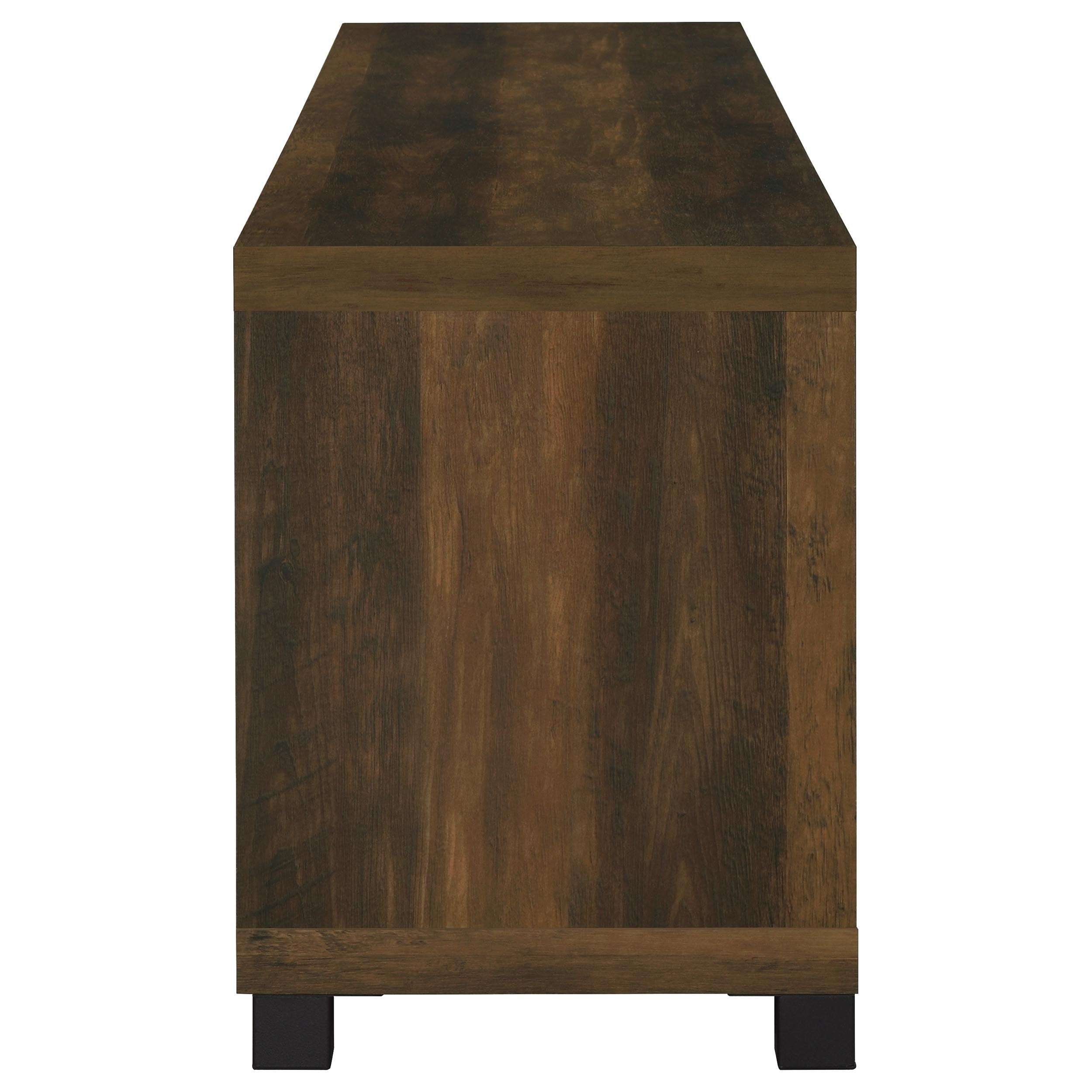 Sachin 3-piece 79-inch TV Entertainment Center Dark Pine-