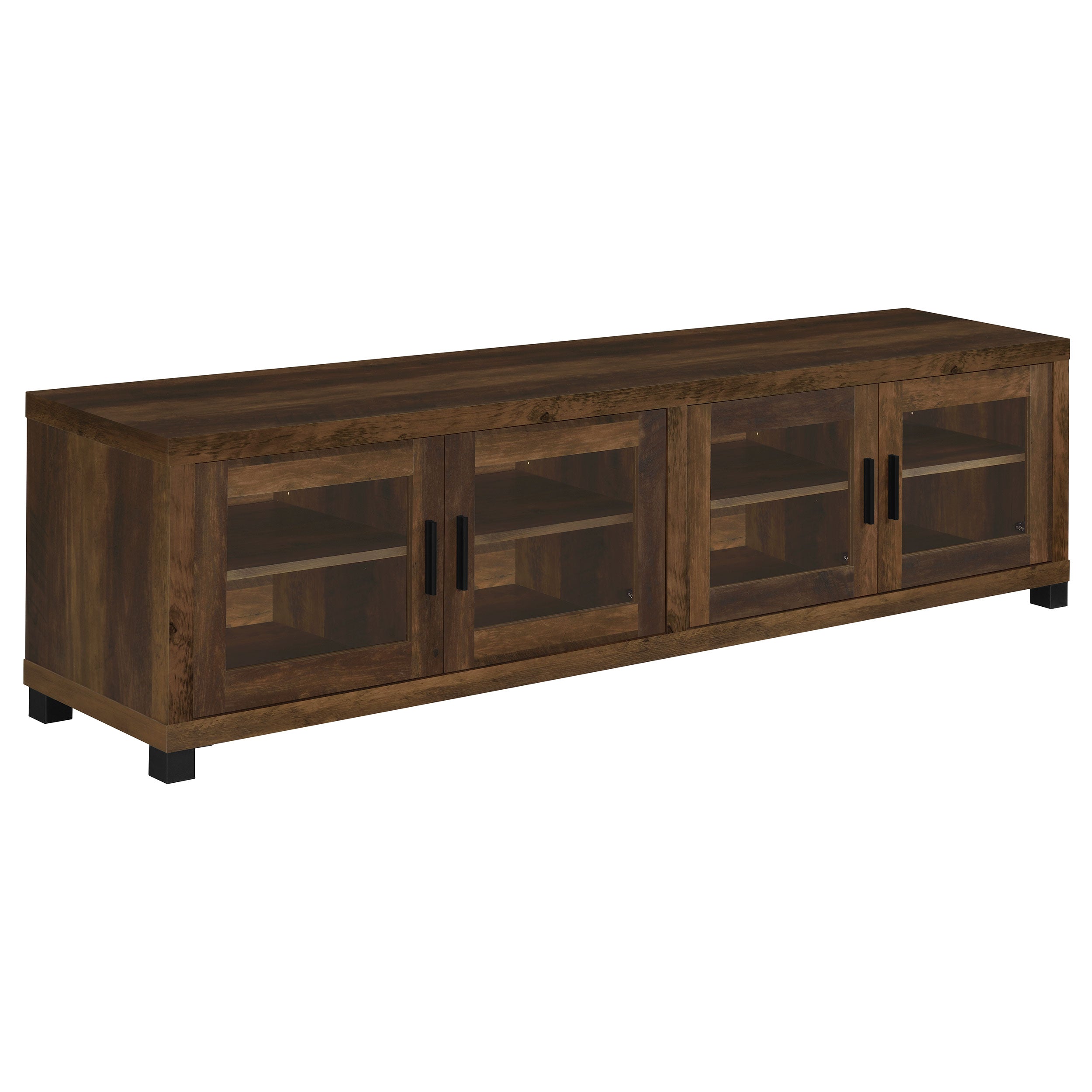 Sachin 4-door Engineered Wood 79-inch TV Stand Dark Pine-CoasterEssence
