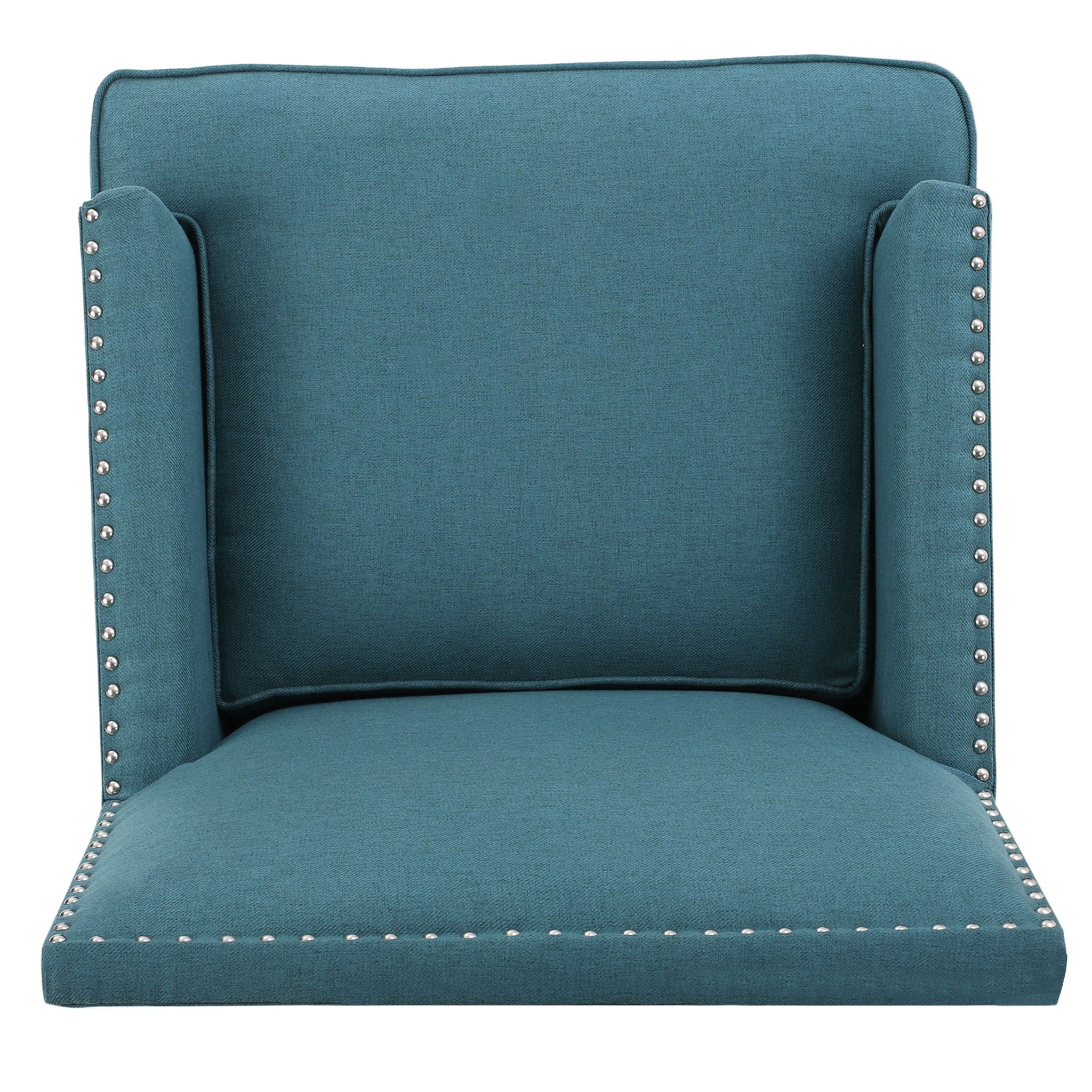Serenada - Upholstered Fabric Club Chair With Nailhead Trim And Tapered Birch Legs