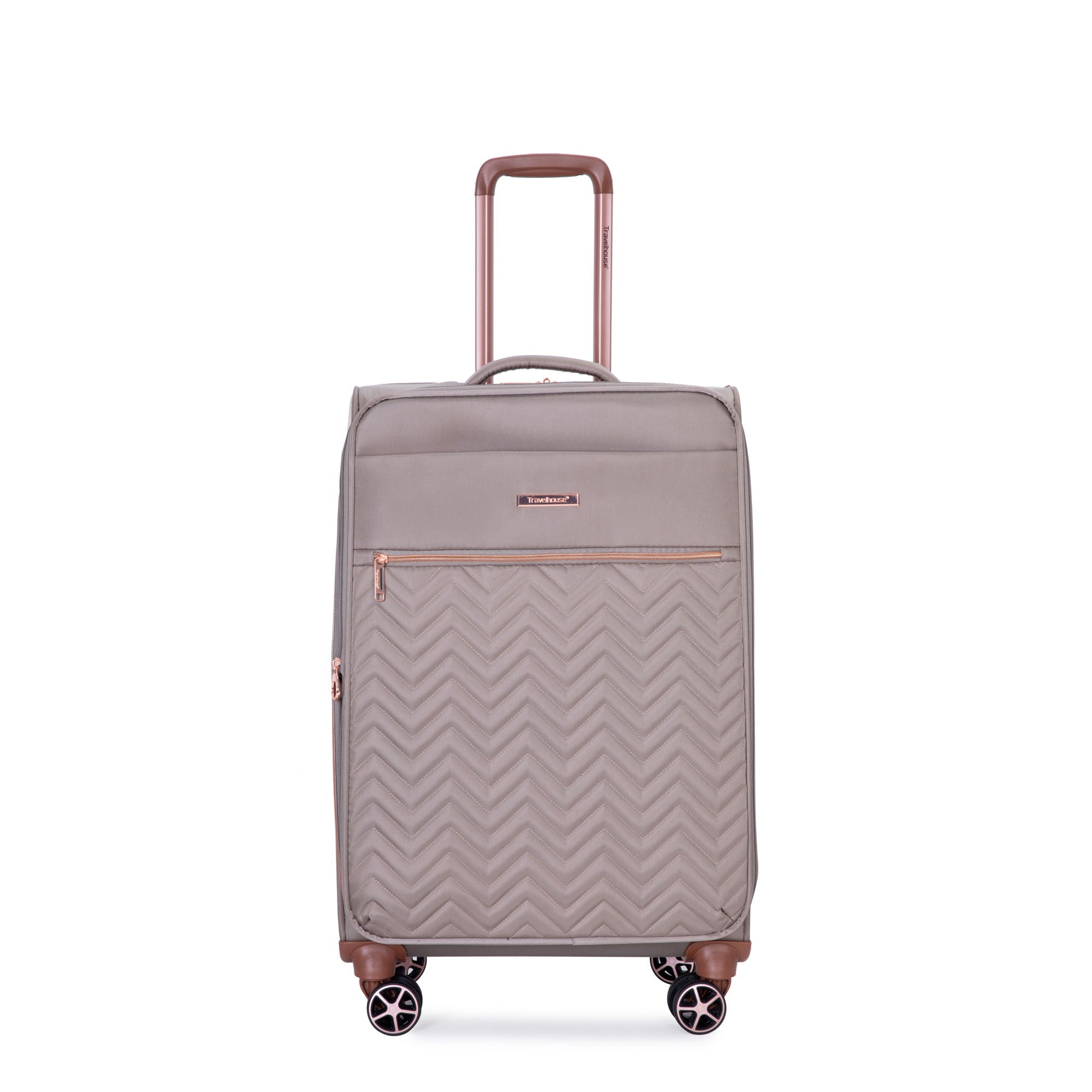 4 Piece Set, Softshell Suitcase Spinner Wheels Terylene Luggage Sets