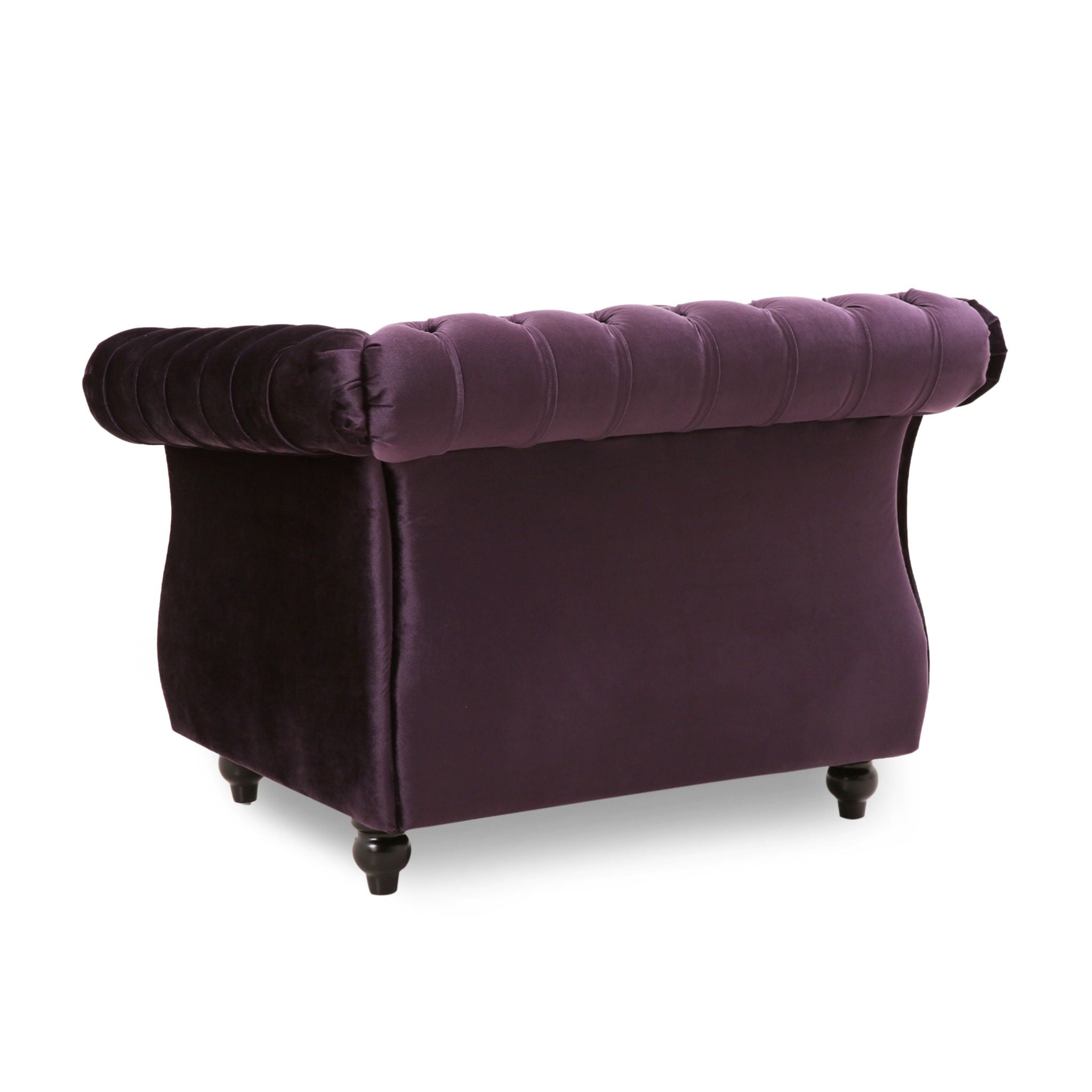 Nexuson - Upholstered Chesterfield Chair With Deep Tufted And Nailhead Trim