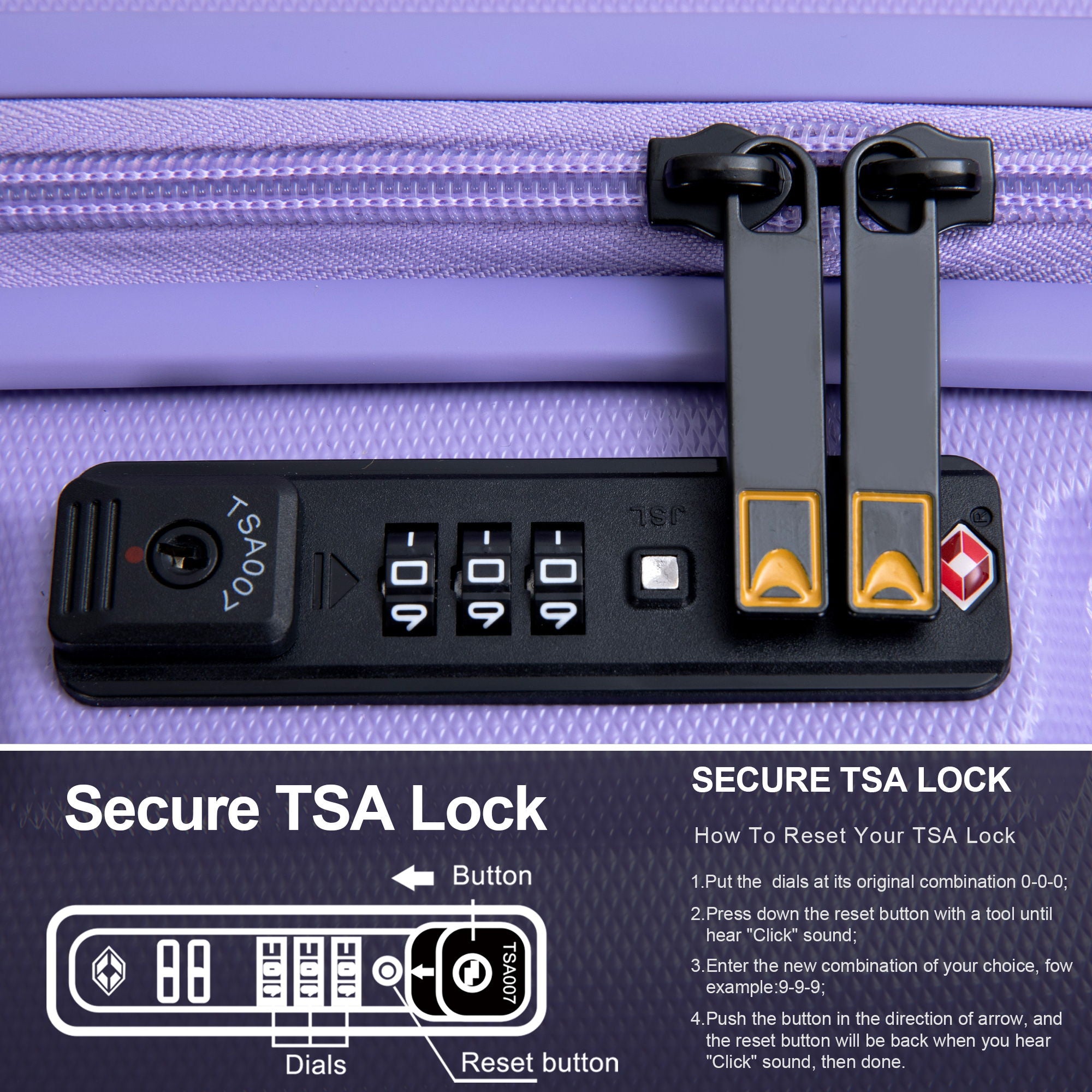Carry On Luggage Suitcase With Tsa Approved With Wheels
