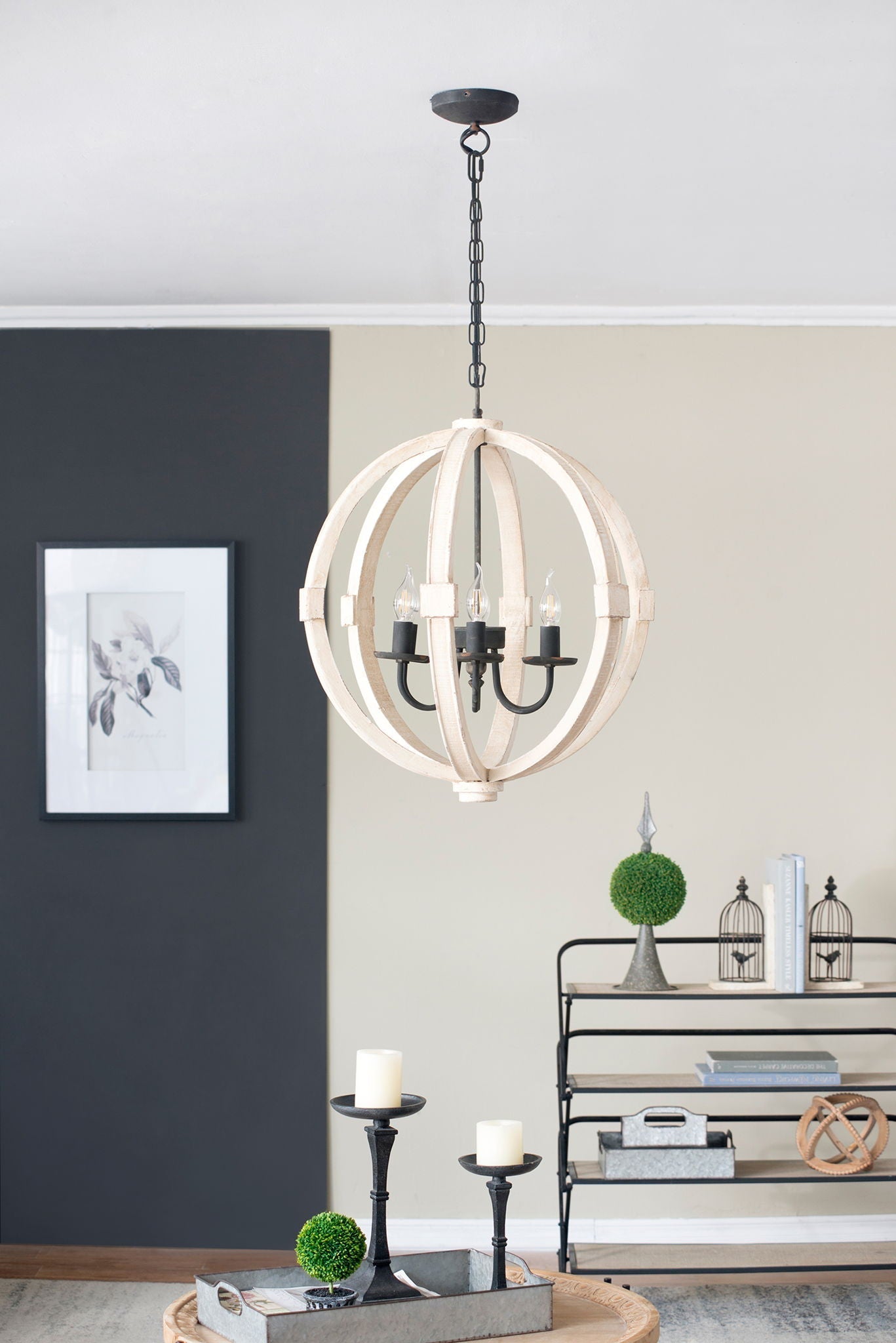 Chandelier Hanging Light Fixture With Adjustable Chain for Kitchen