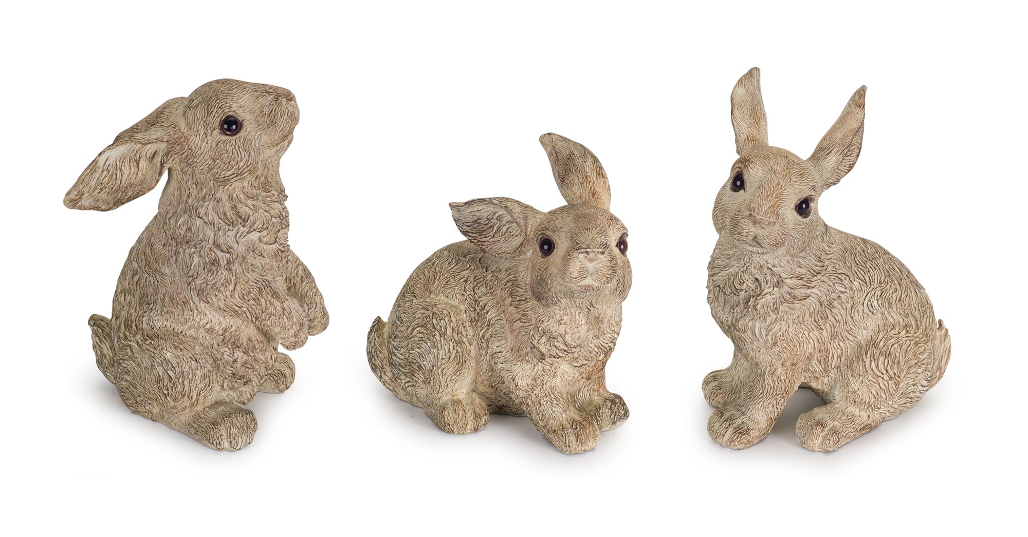 Stone-Garden-Rabbit-Figurine-(Set-of-3)-Figurines