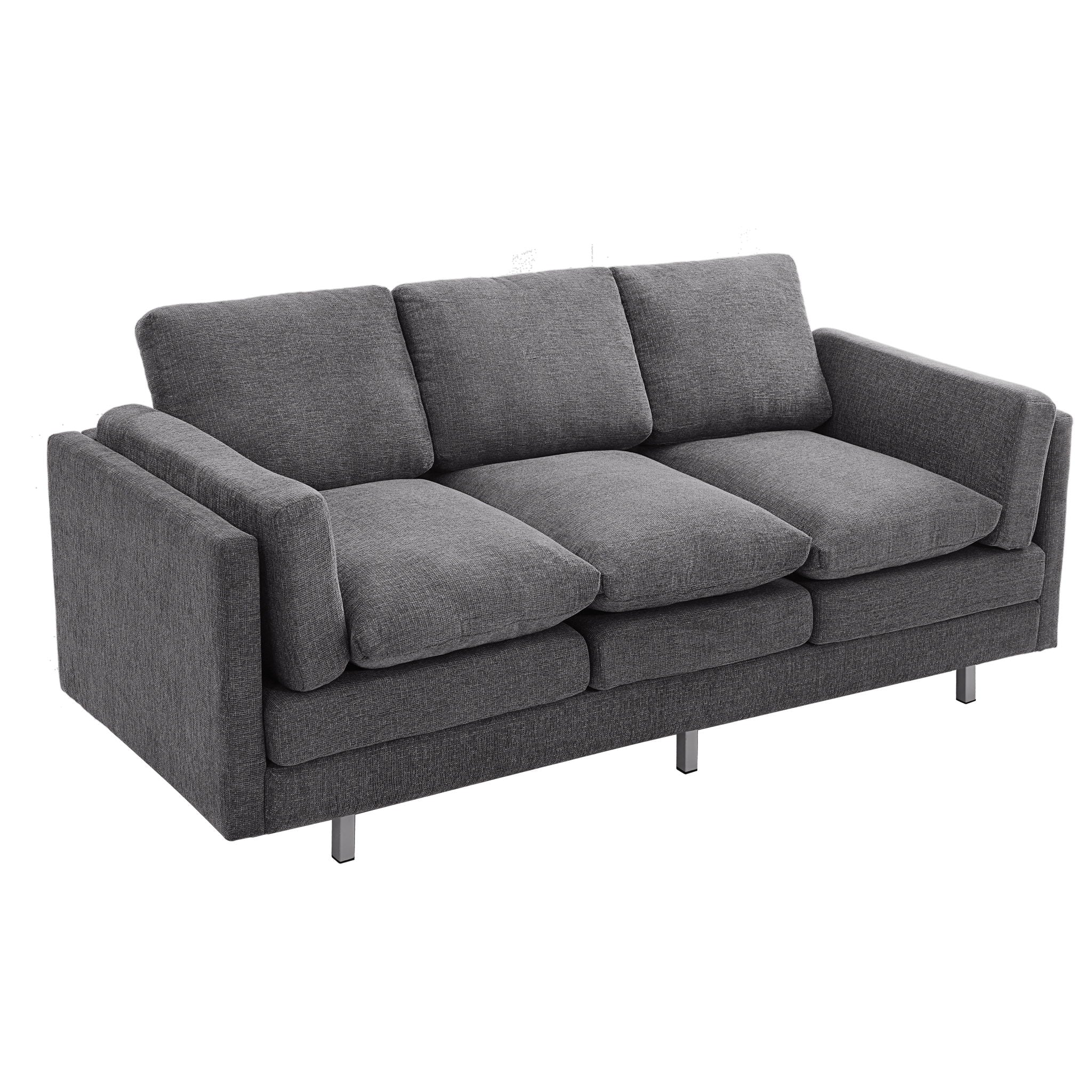 3 Seater Sofa With Dual Layer Seat Cushions