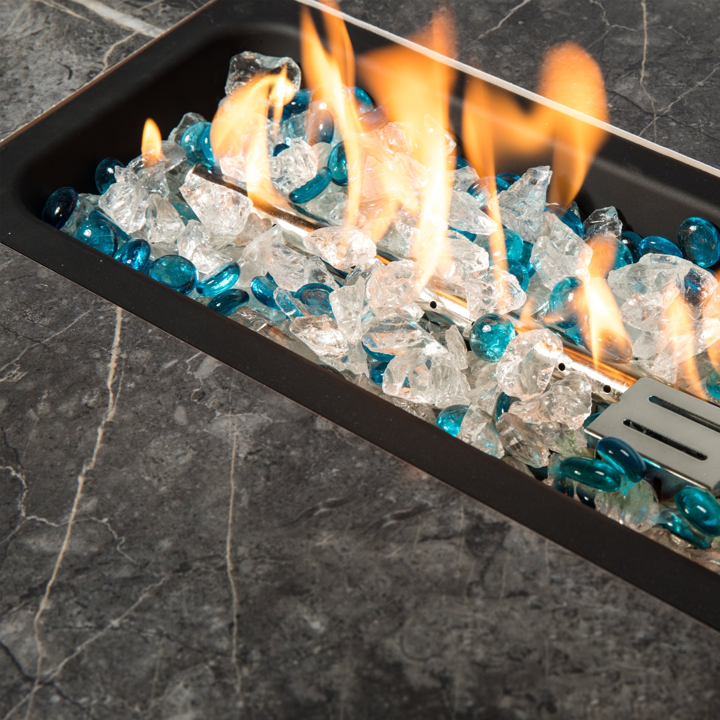 32" Propane Gas Fire Pit Table, 50000 BTU