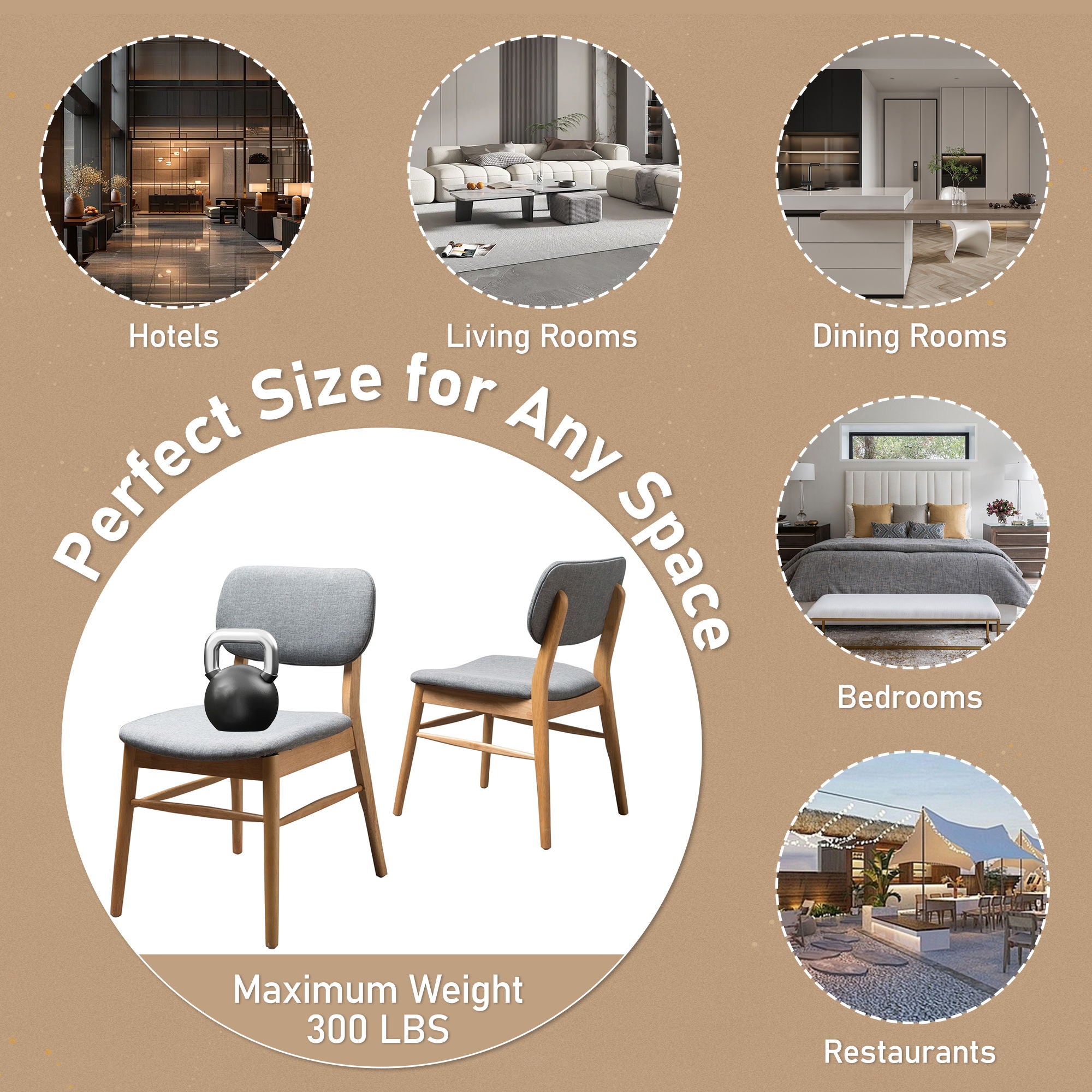 Voyager Upholstered Accent Chair With Splayed Legs And Wood Frame (Set of 2)