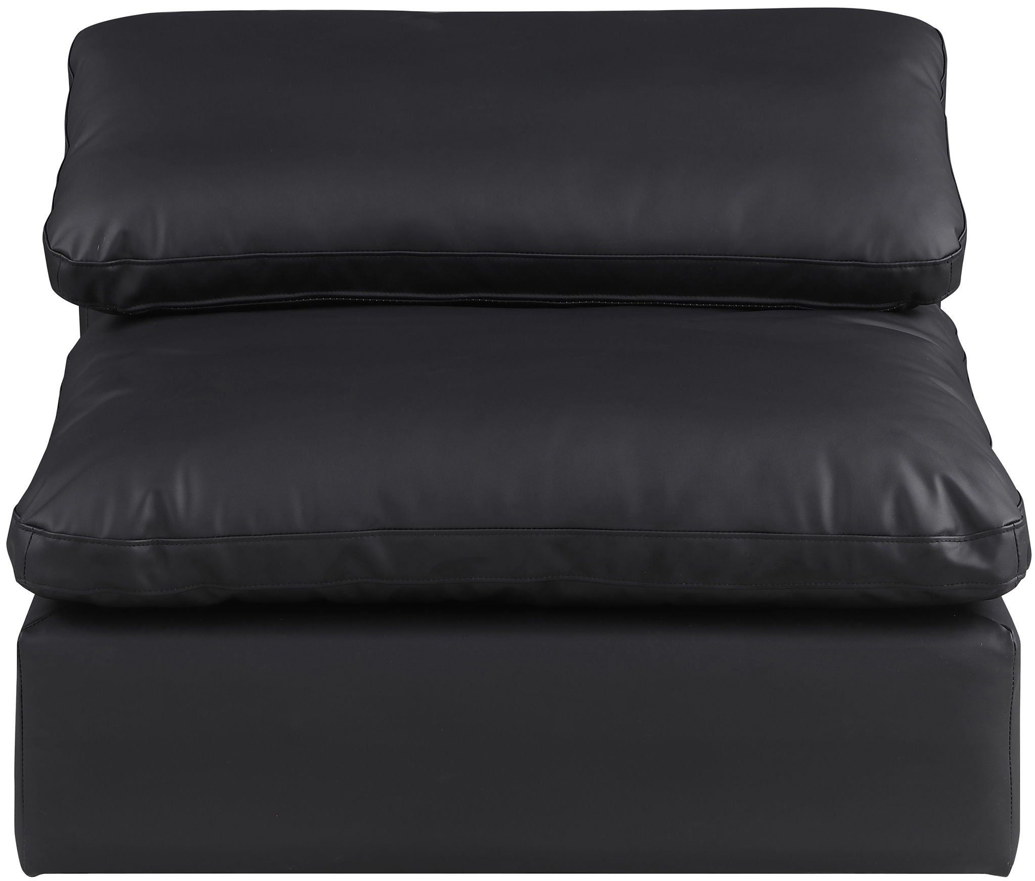 Comfy - Faux Leather Armless Chair