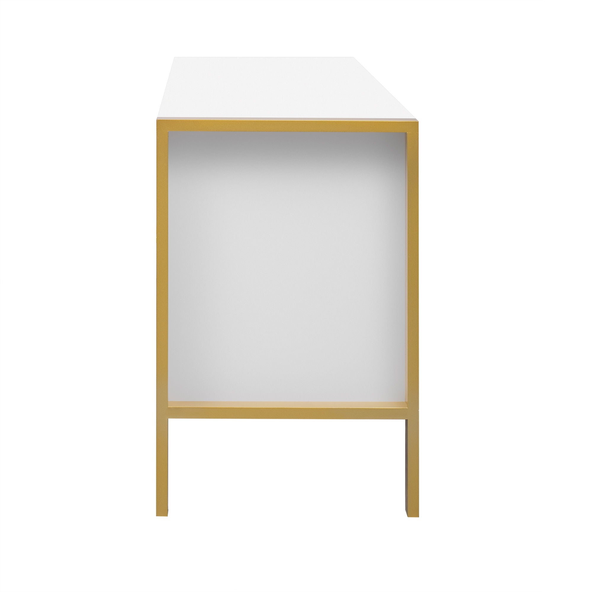 Modern Minimalist TV Stand With 2 Spacious Cabinets