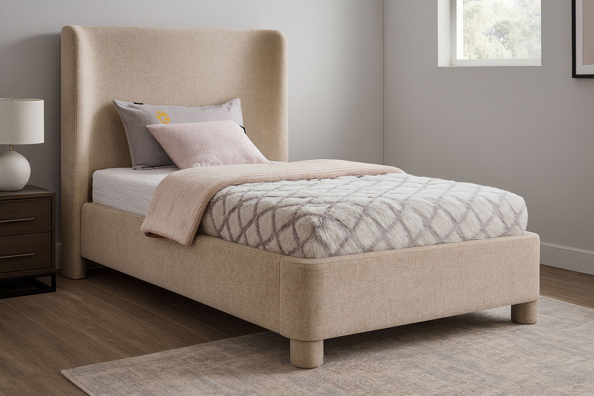 Penny - Chenille Fabric Bed