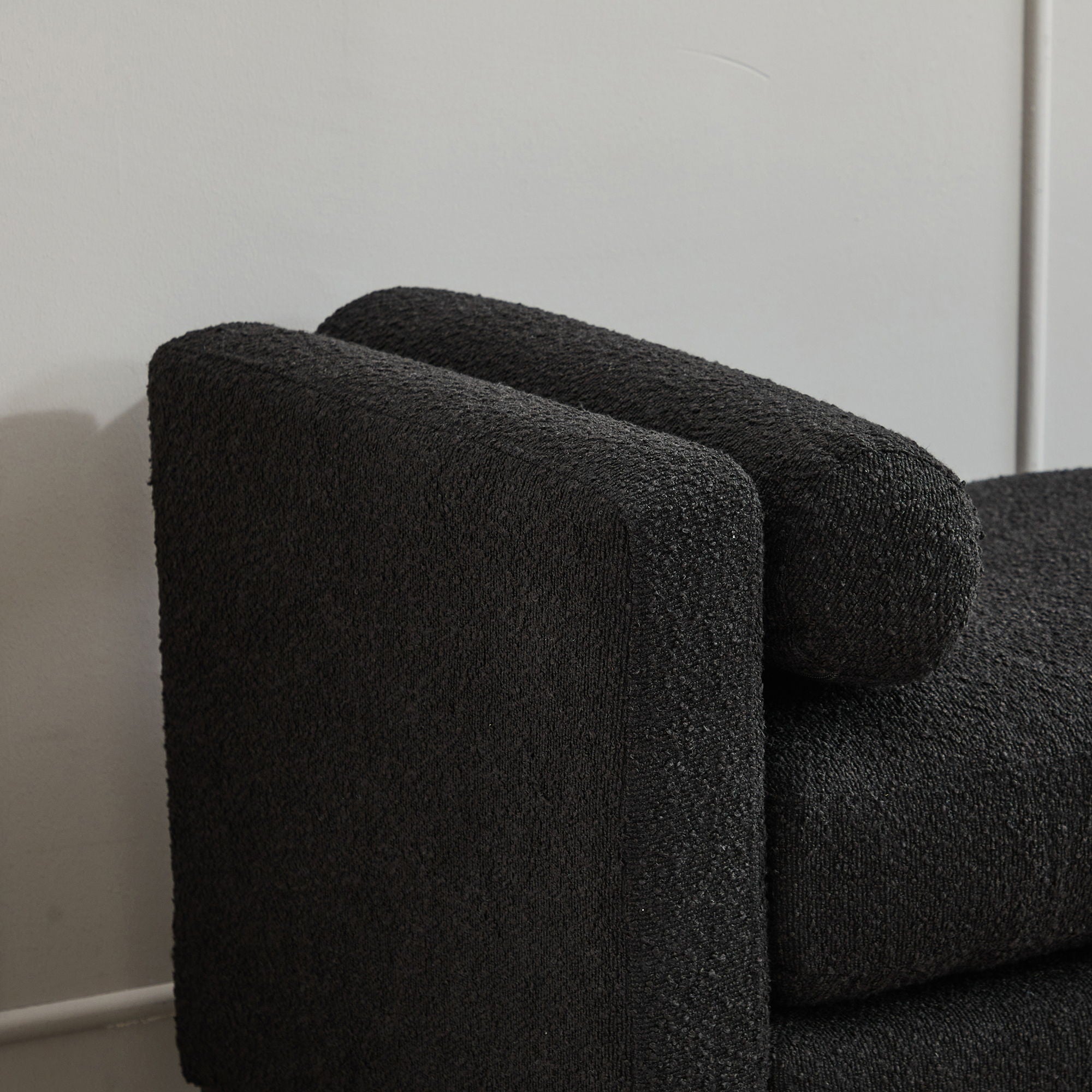 Elegant Upholstered Bench Daybed Ottoman With Bolster Pillows