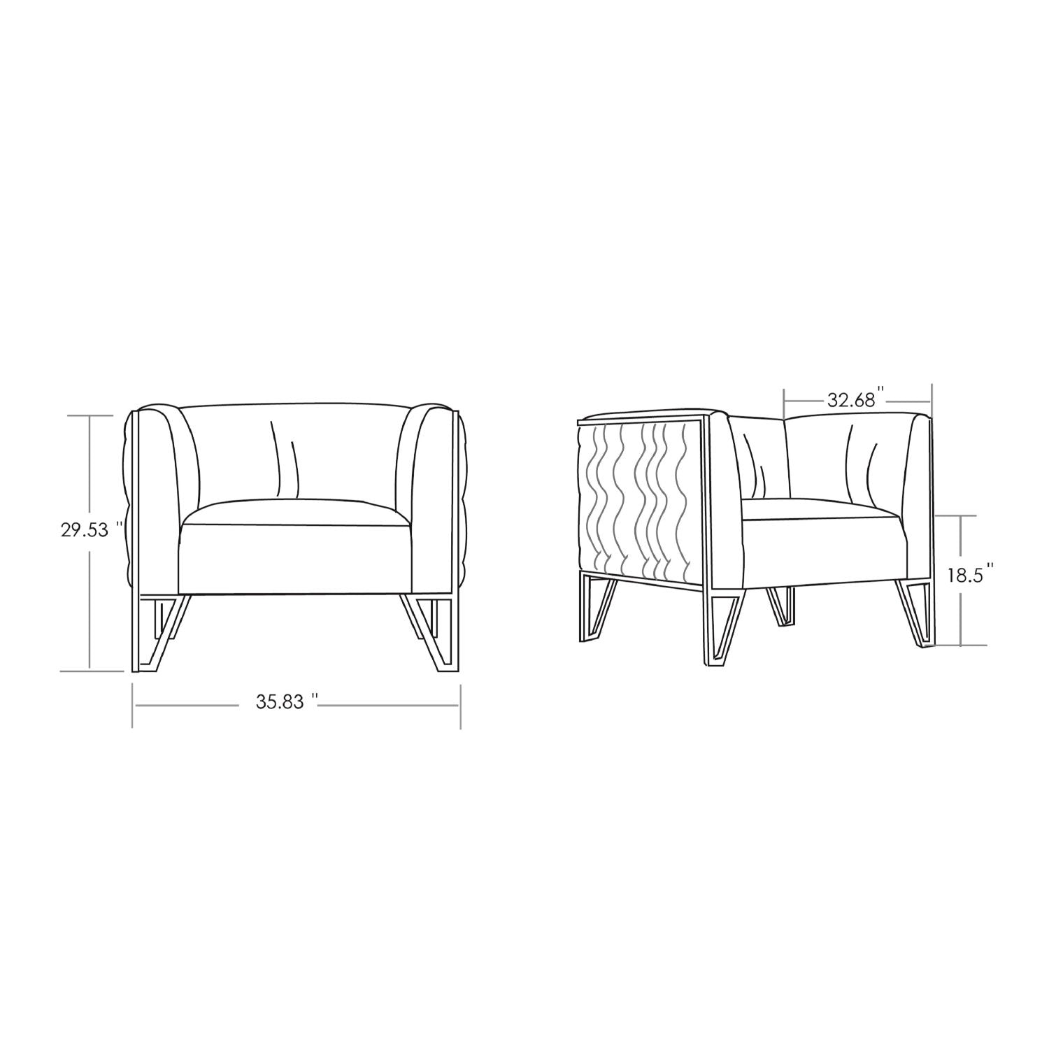 Vector - Lounge Chair - Gray