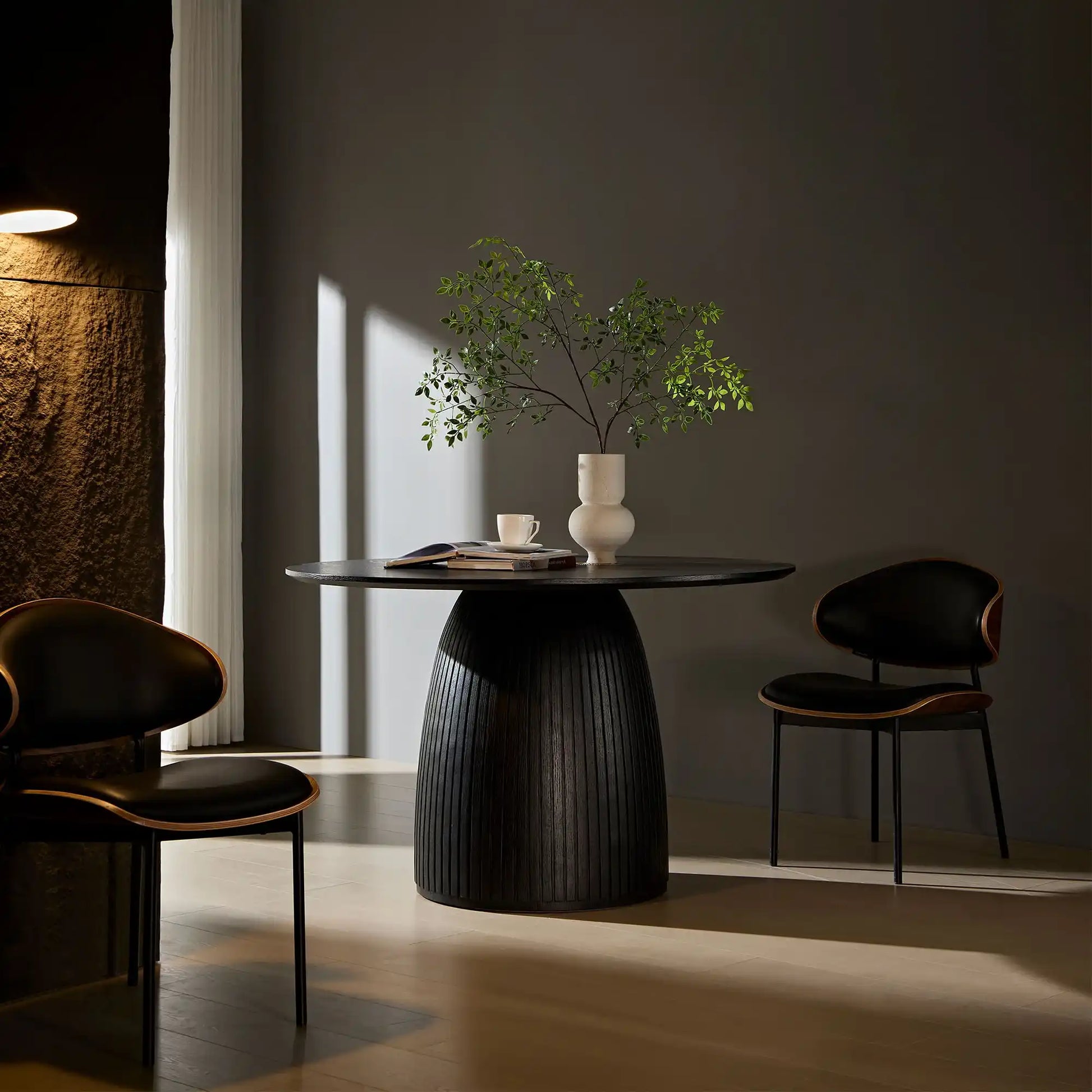 47.24" Black MDF Dining Table for Small Spaces - Best Buy Furniture