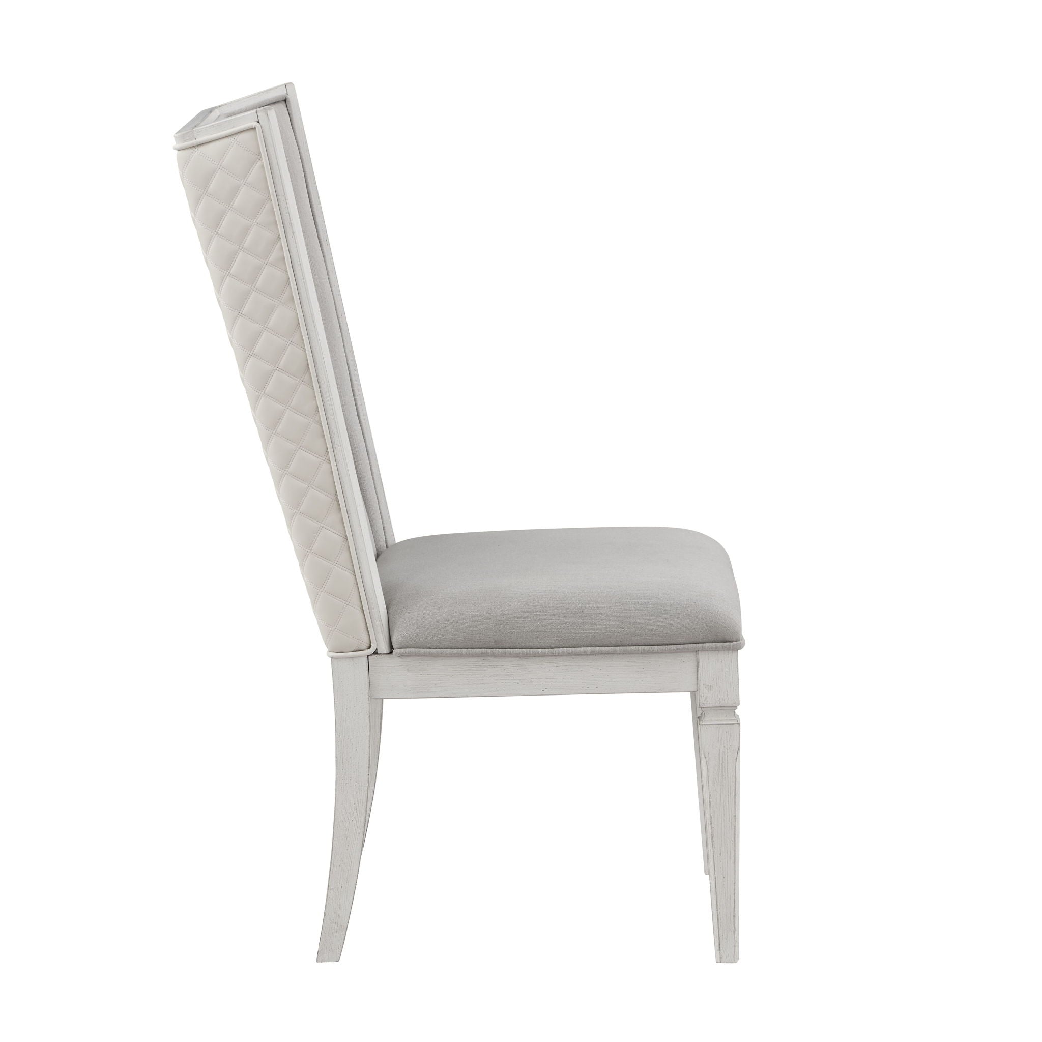 Katia - Side Chair (Set of 2) - Gray / White - Best Buy Furniture
