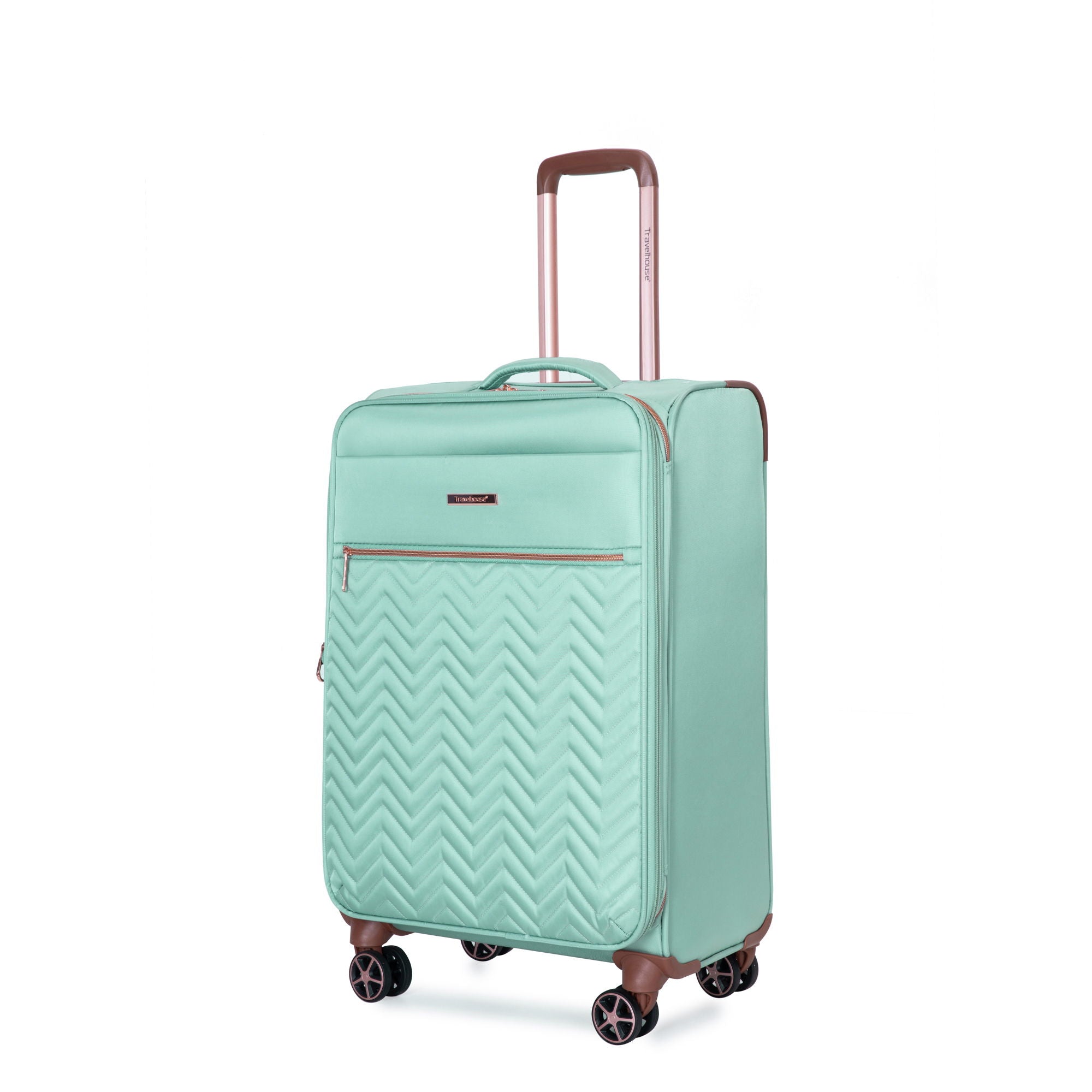4 Piece Set, Softshell Suitcase Spinner Wheels Terylene Luggage Sets