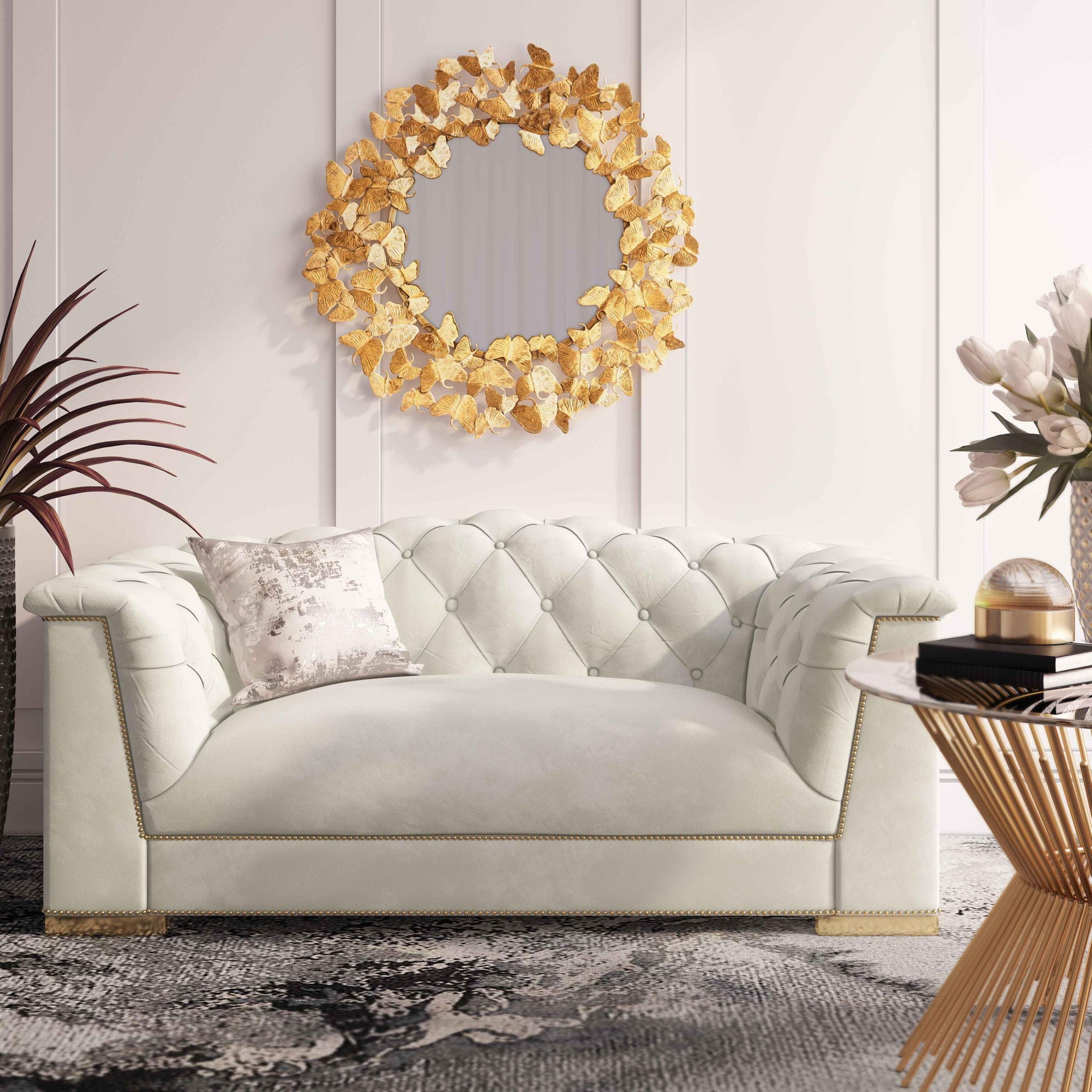 Farah - Velvet Loveseat