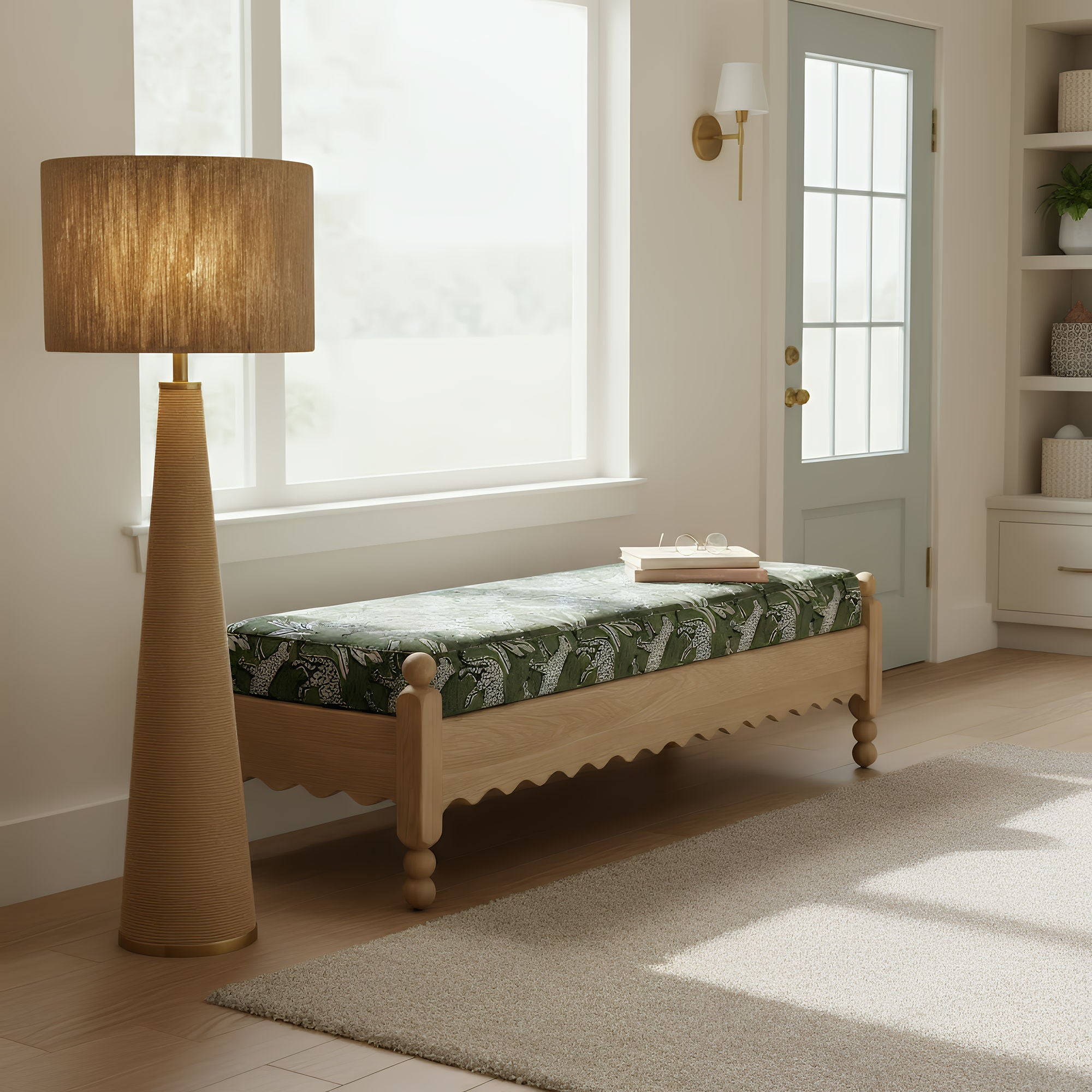 Thelma - Leopard Jacquard Bench