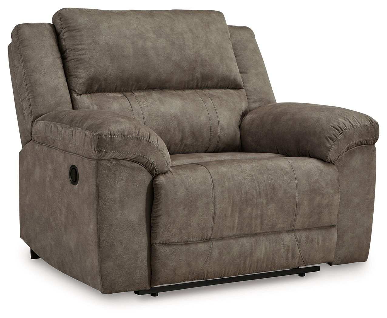 Laresview - Zero Wall Wide Seat Recliner - Fossil - Best Buy Furniture