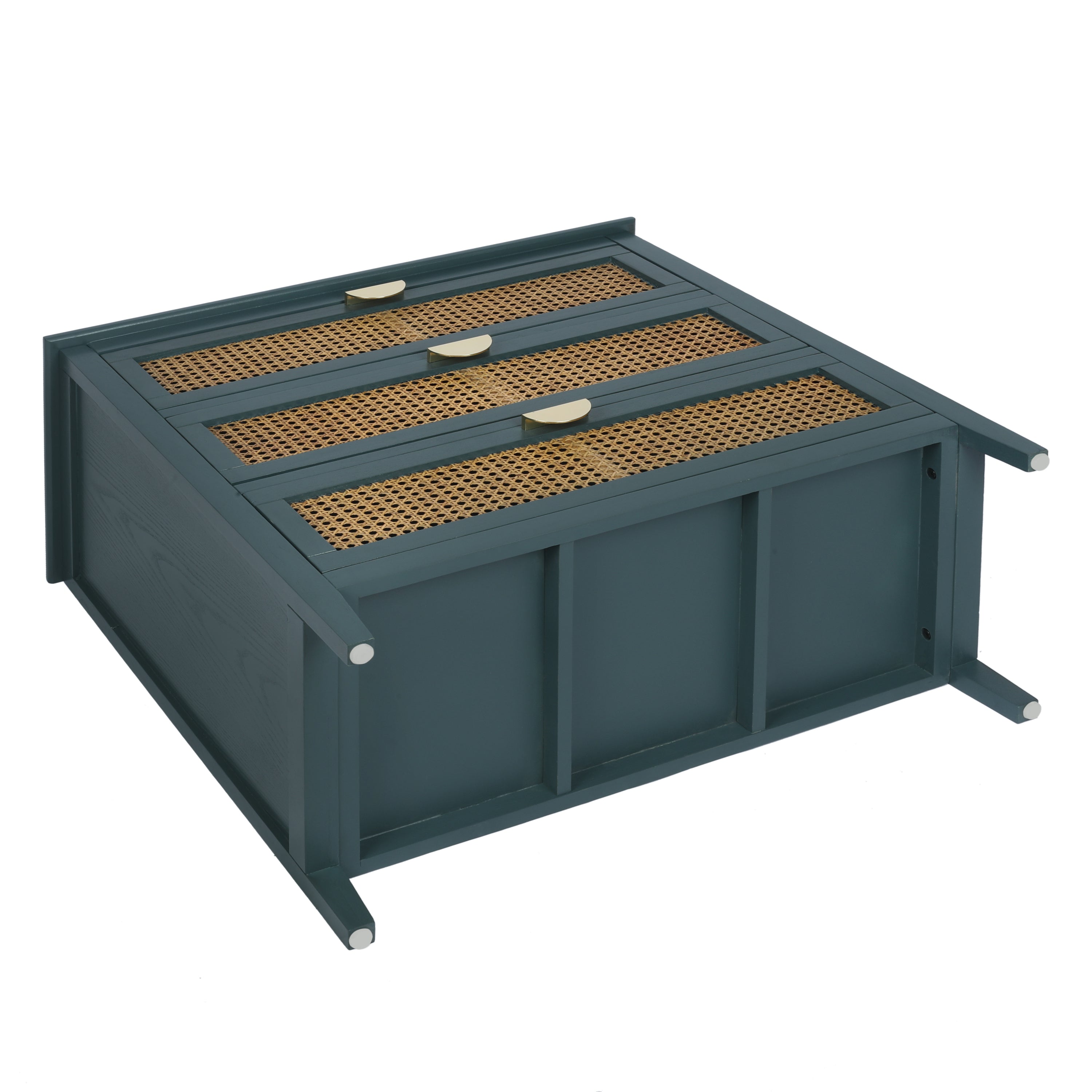 3 Drawer Cabinet Natural Rattan