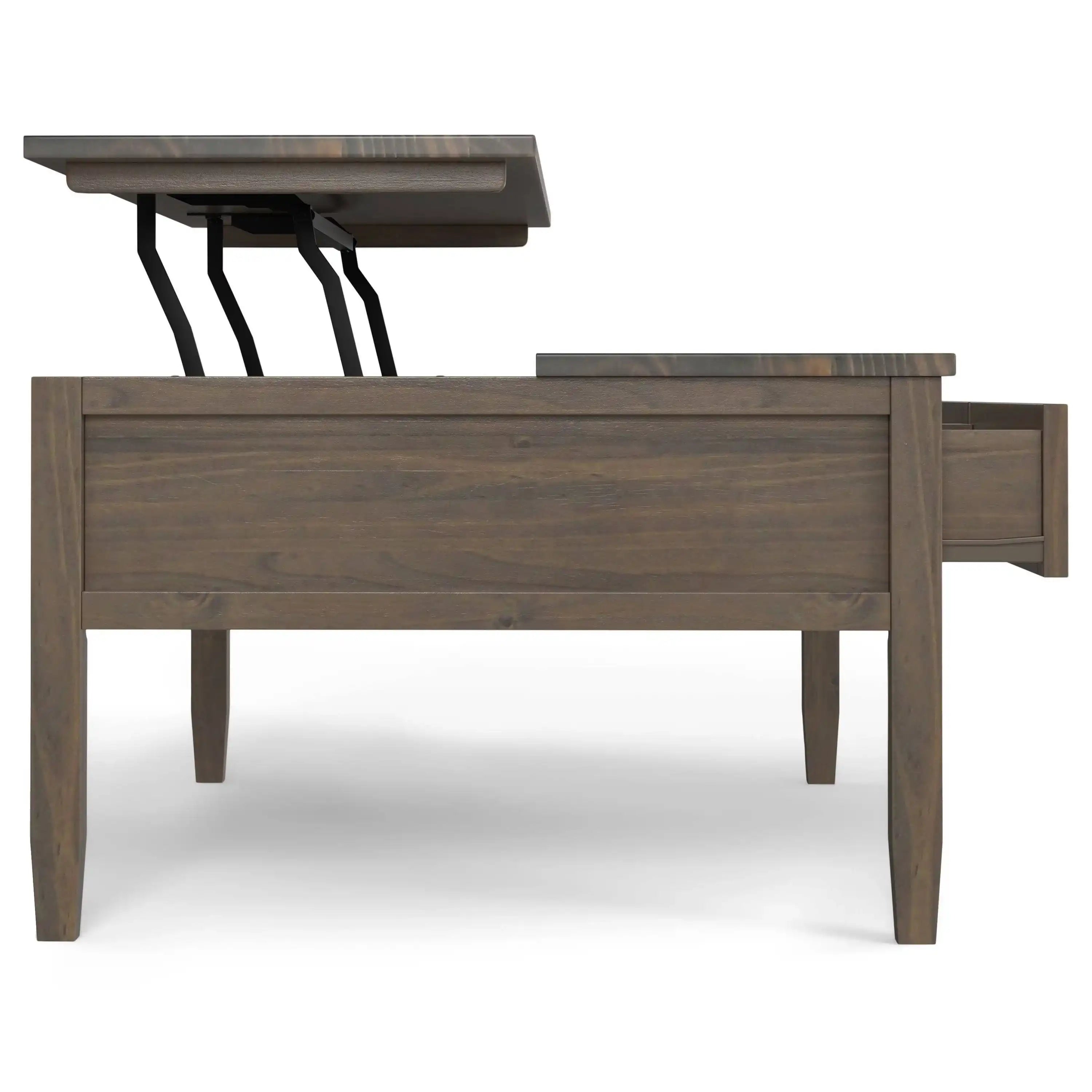 Ela - Lift Top Coffee Table - Smoky Brown - Best Buy Furniture