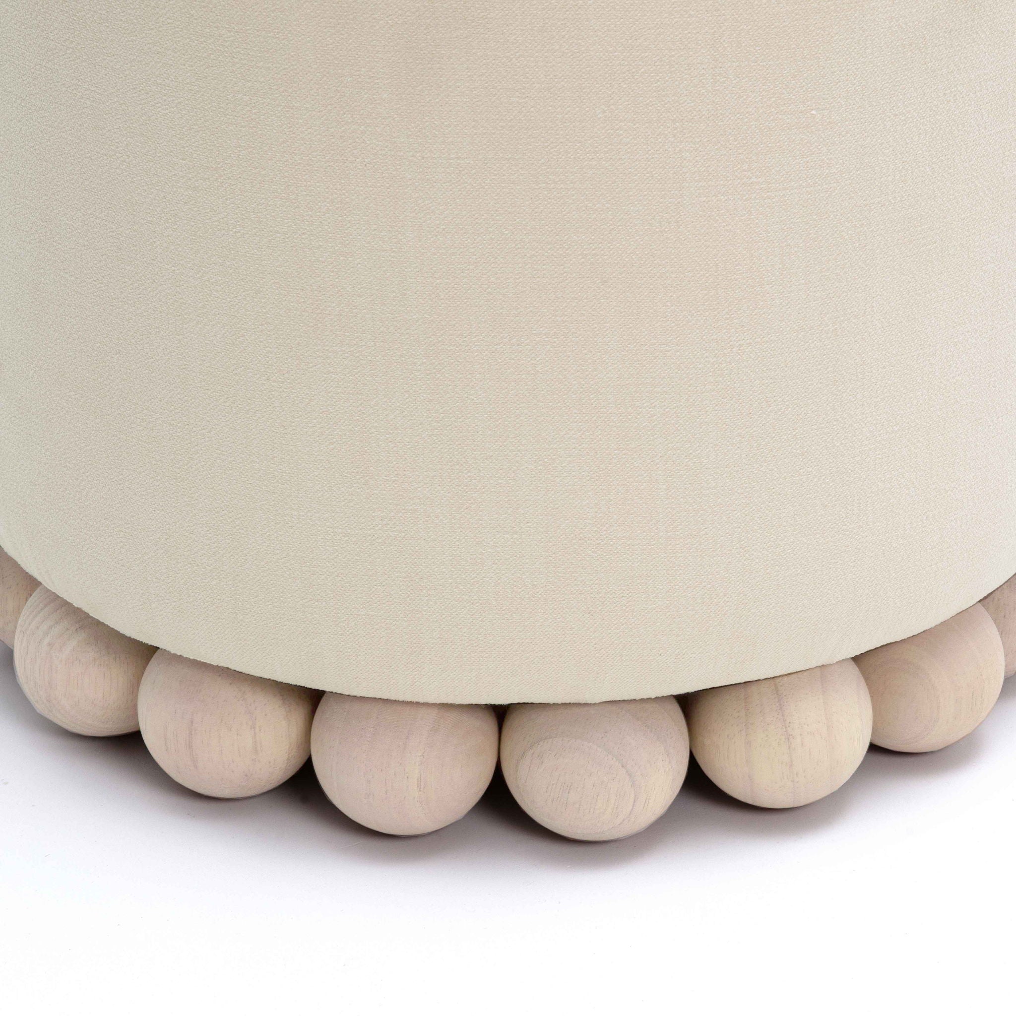 Dex - Upcycled Fabric Ottoman