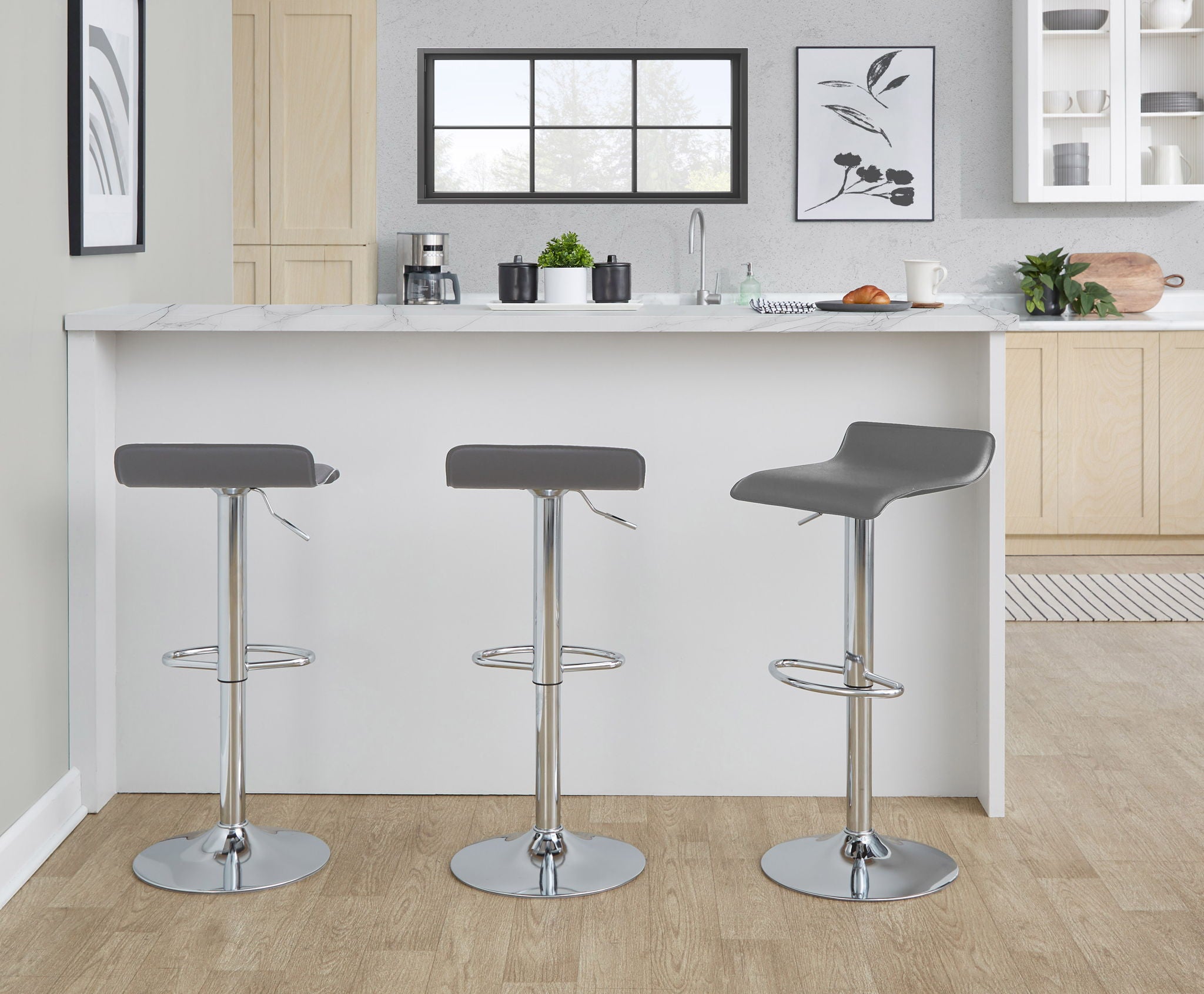 Ale - Contemporary Adjustable Barstool (Set of 2)