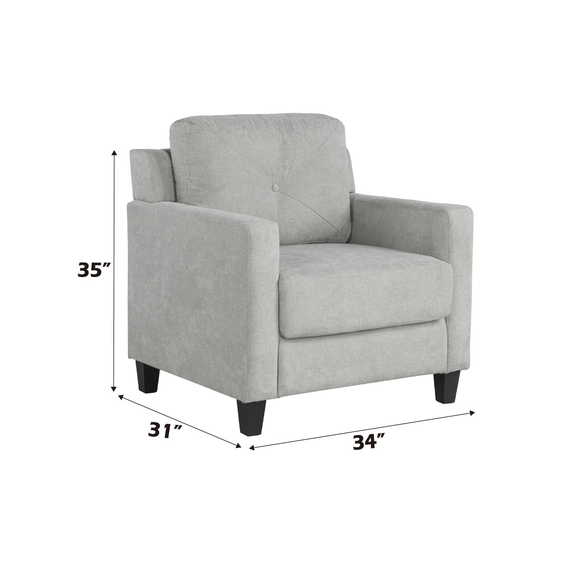 Horatio - Chenille Chair - Best Buy Furniture
