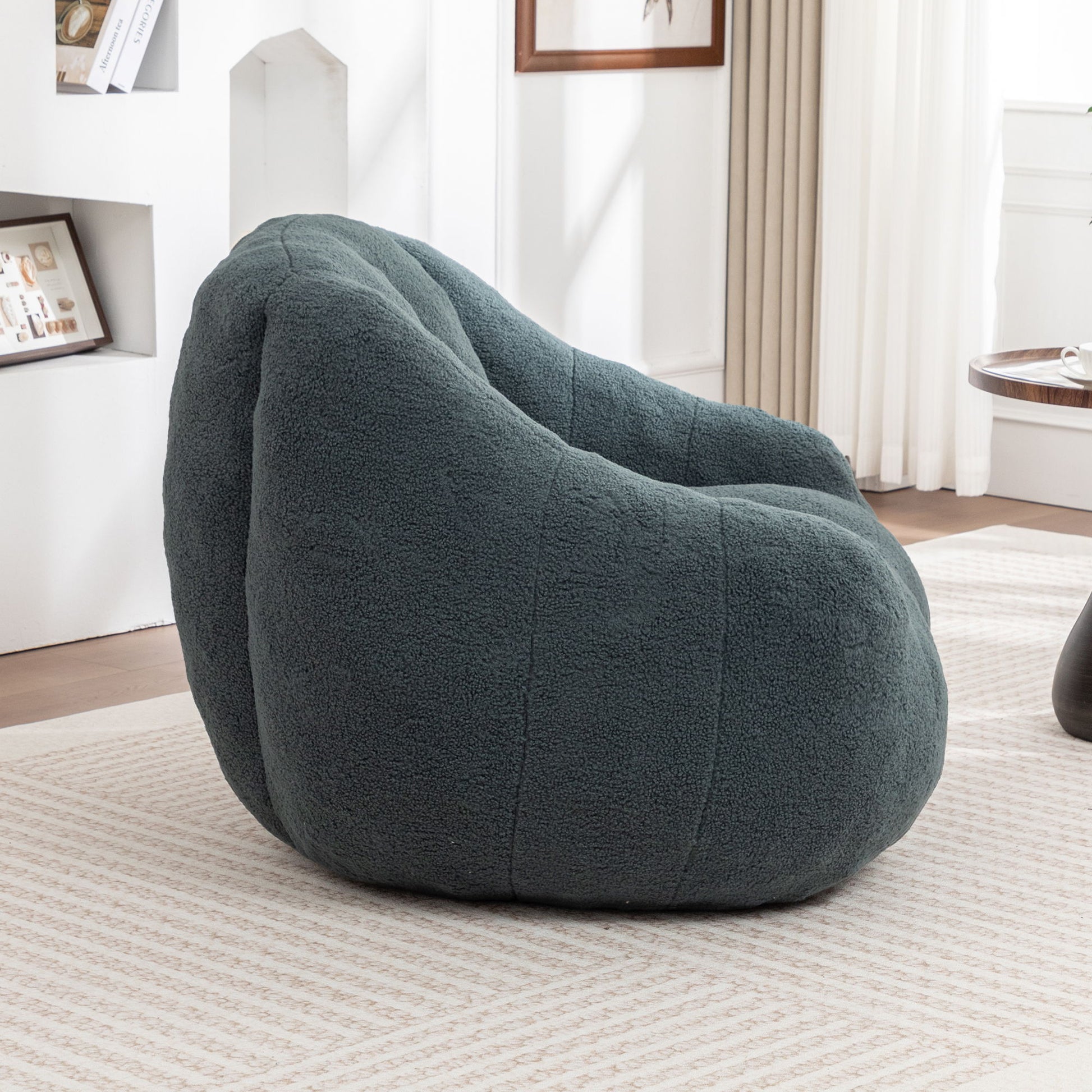 Comfy Bean Bag Chair With Memory Foam Filler, Tufted Soft - Best Buy Furniture