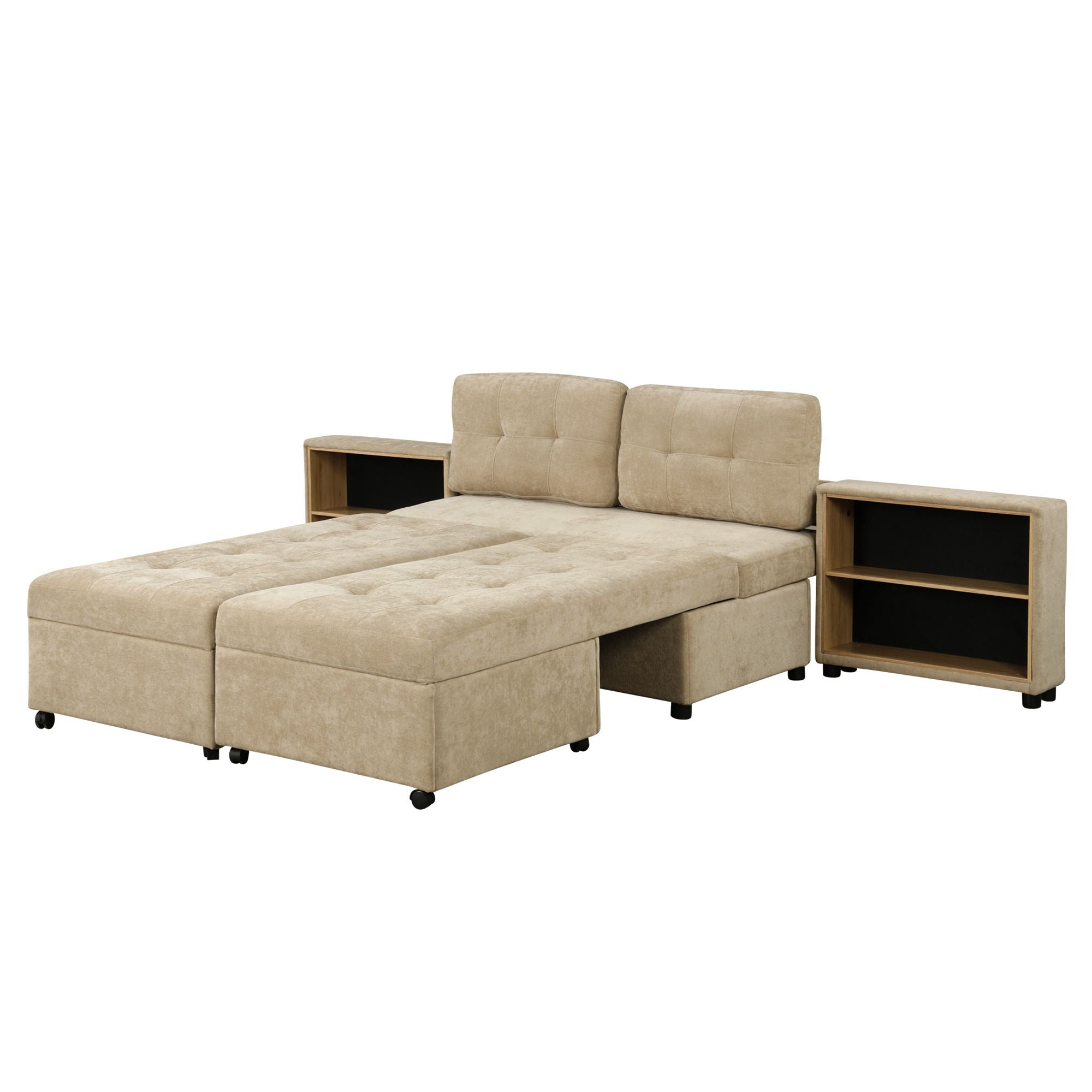Versatile Modular Free-Combined Sofa With 2 Storage Racks